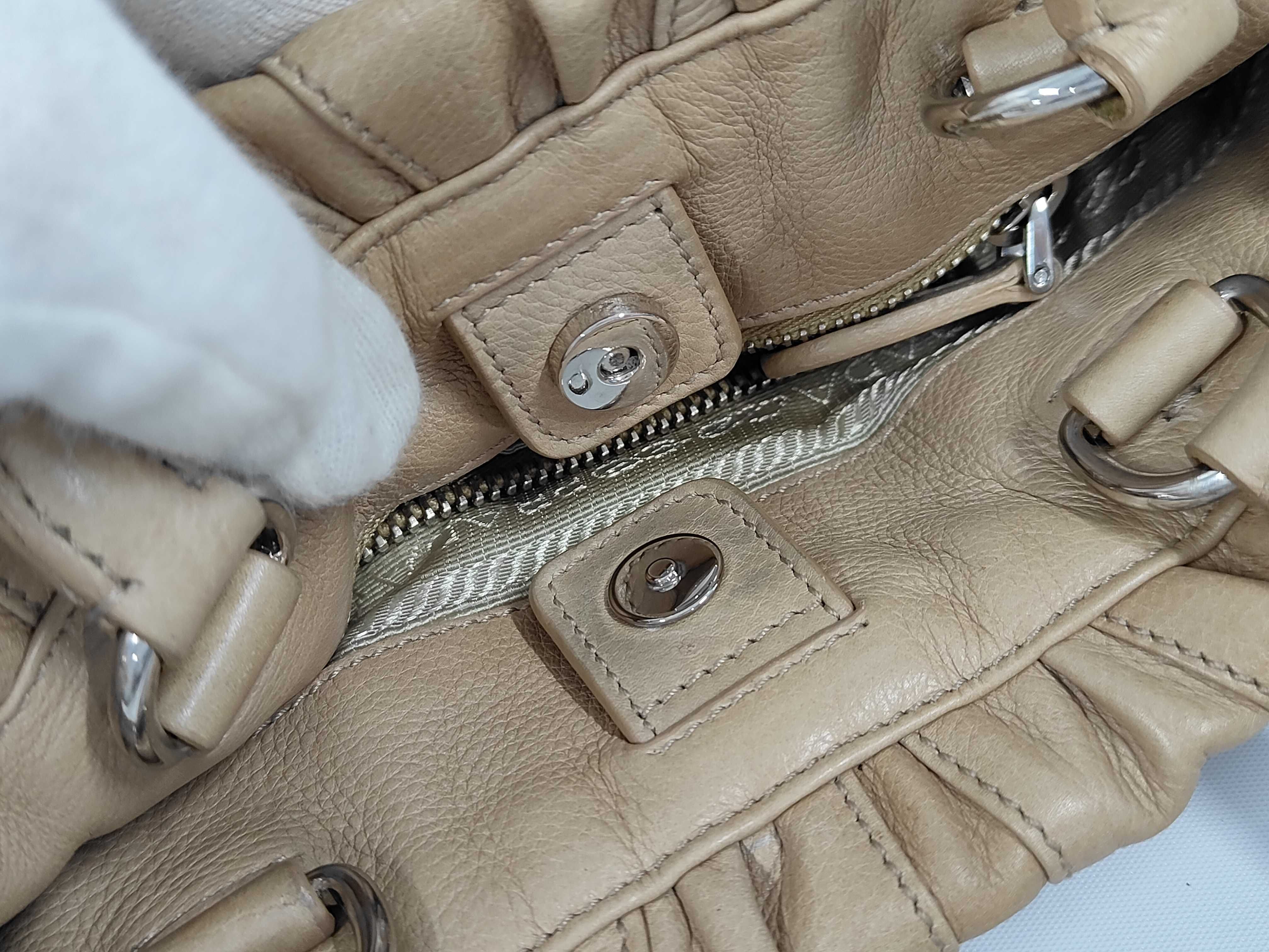 Nappa Stripe Leather Handbag — view 9