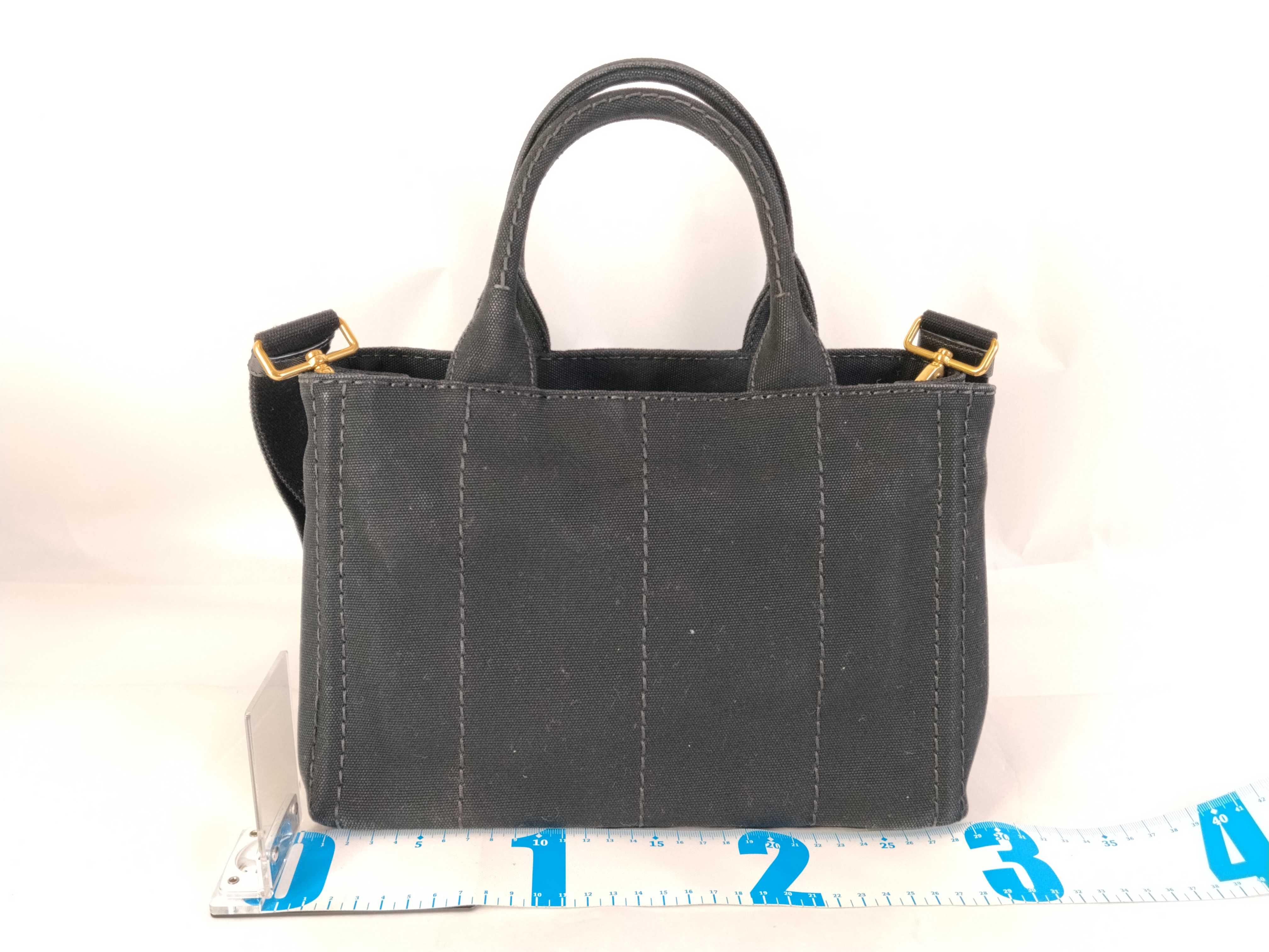 Canapa Canvas 2-Way Handbag, Black, 1BG439, ​​Unsigned Guarantee Card Included. — view 2