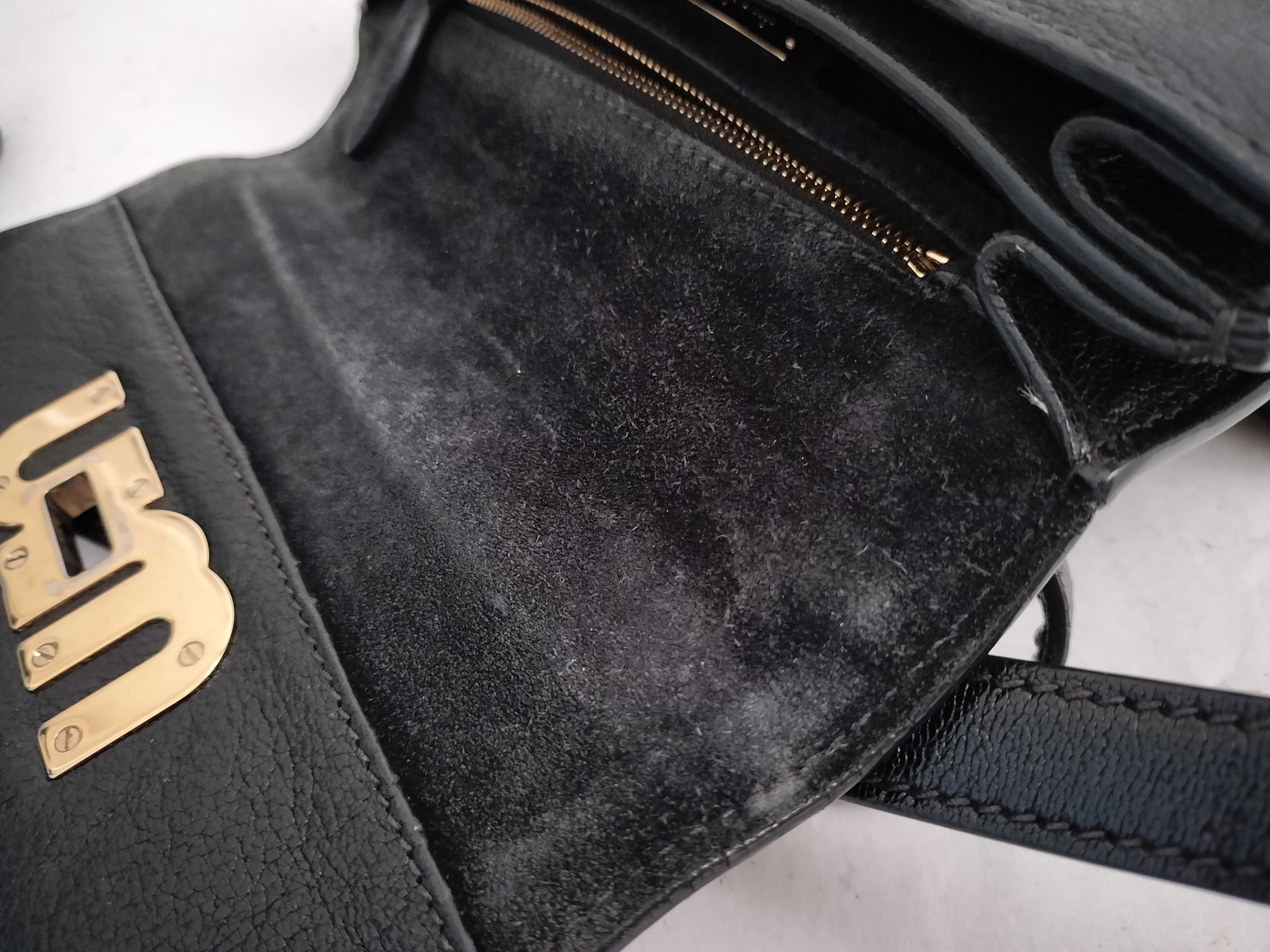 shoulder bag, Madras leather, black shoulder bag — view 13