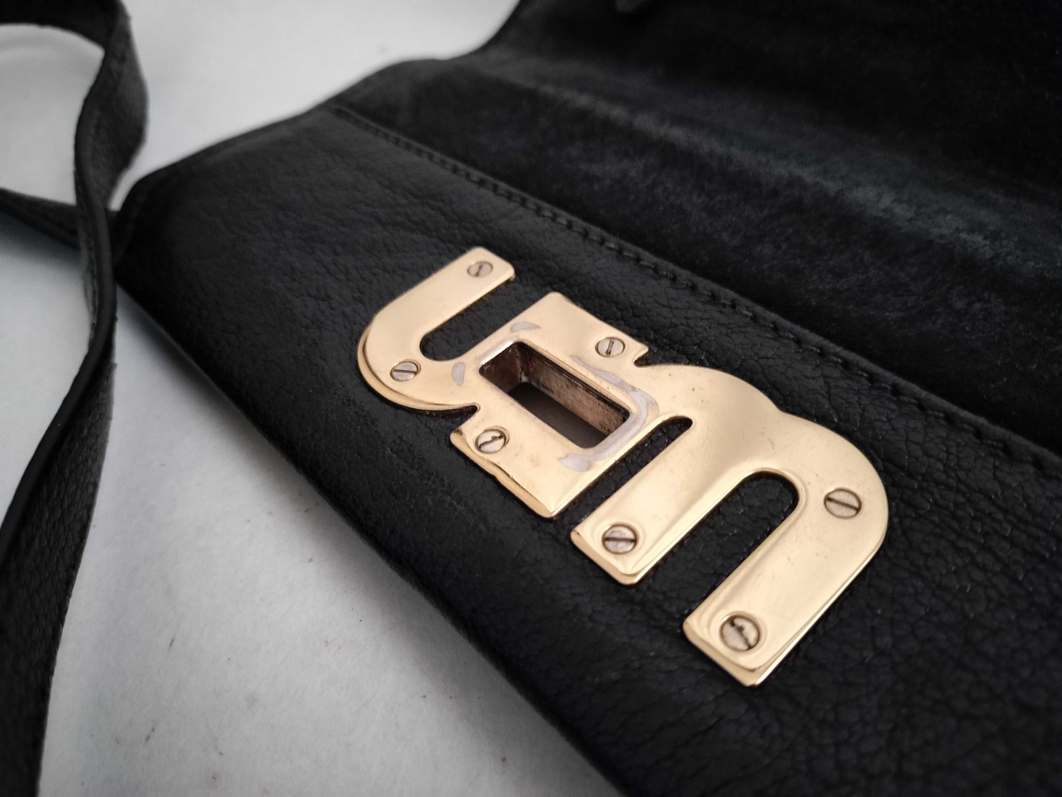 shoulder bag, Madras leather, black shoulder bag — view 14