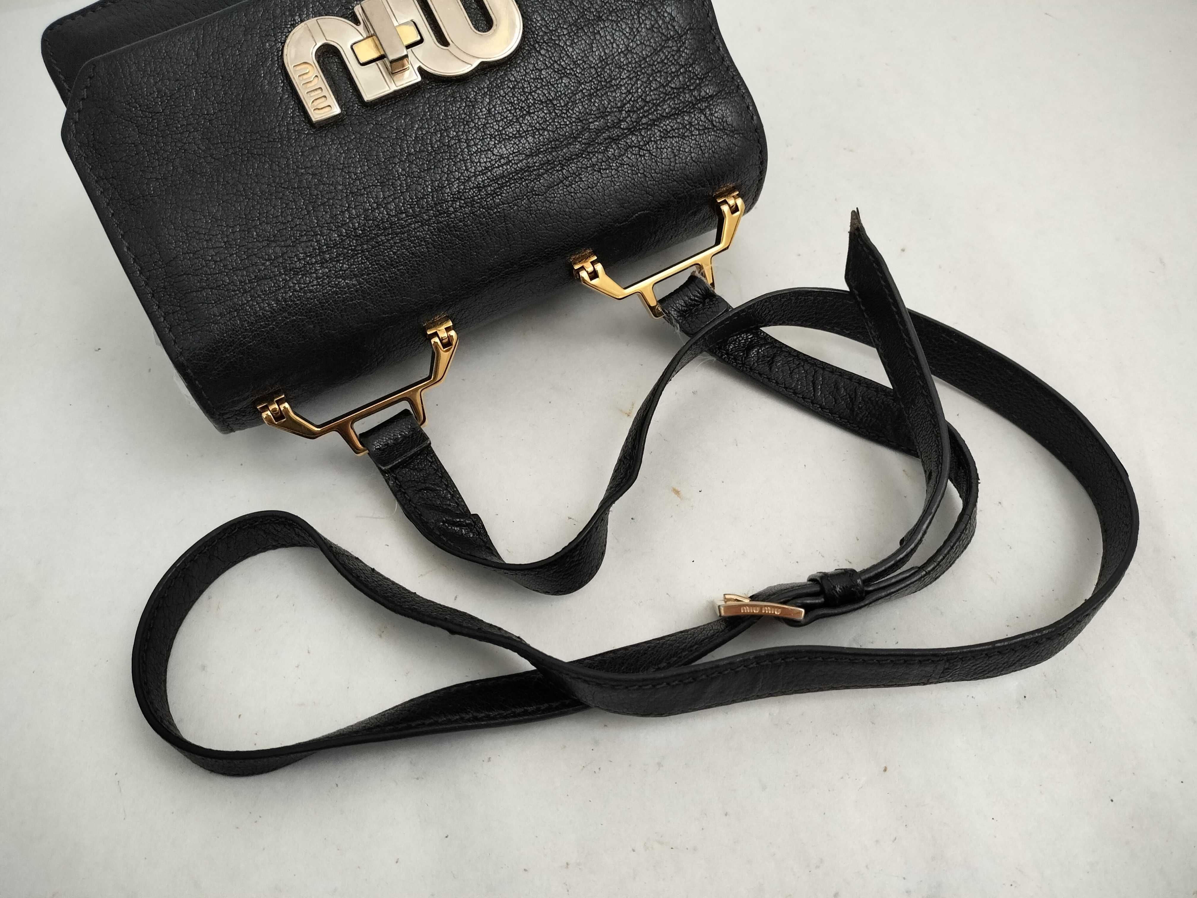 shoulder bag, Madras leather, black shoulder bag — view 3