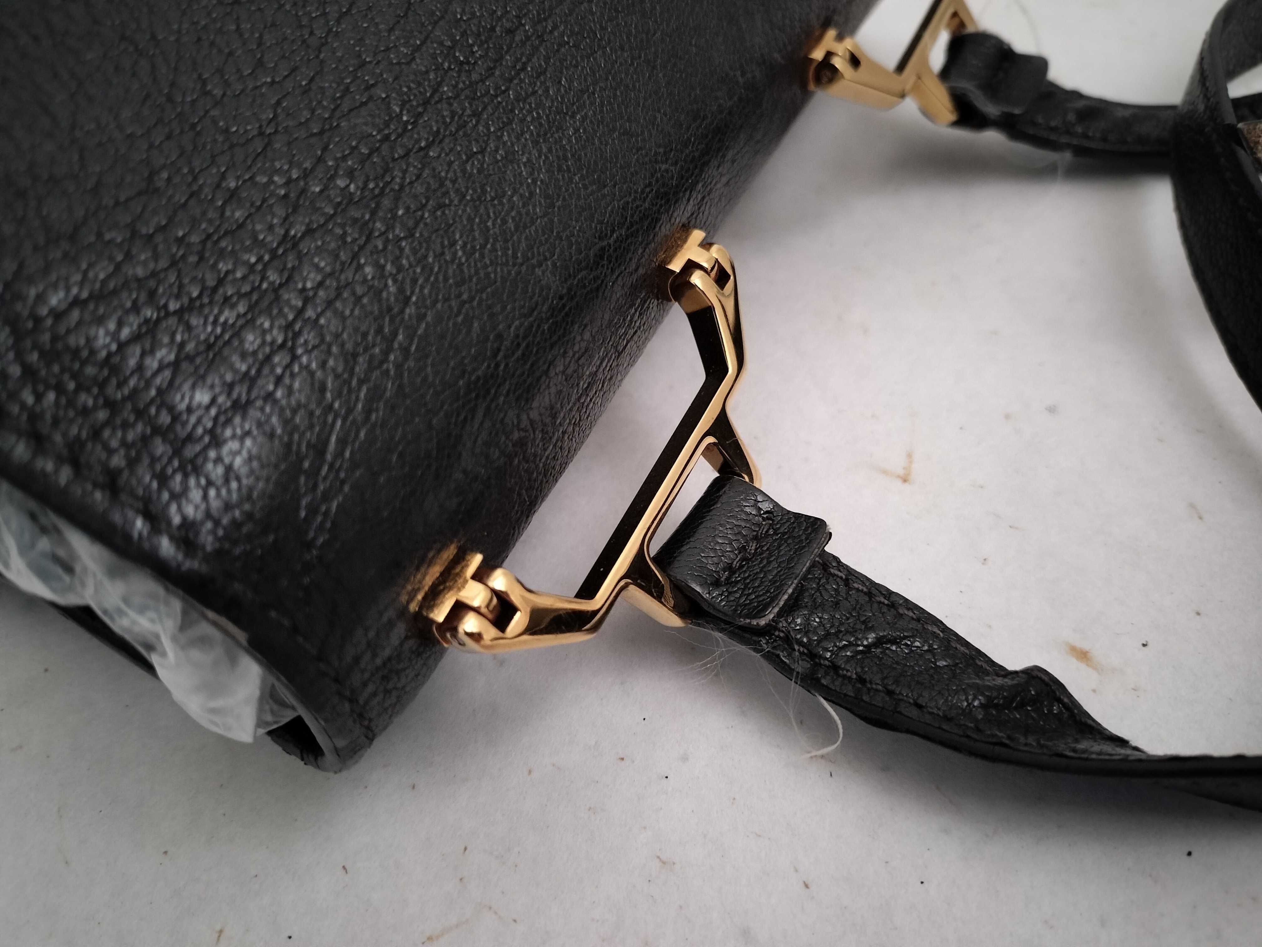 shoulder bag, Madras leather, black shoulder bag — view 5