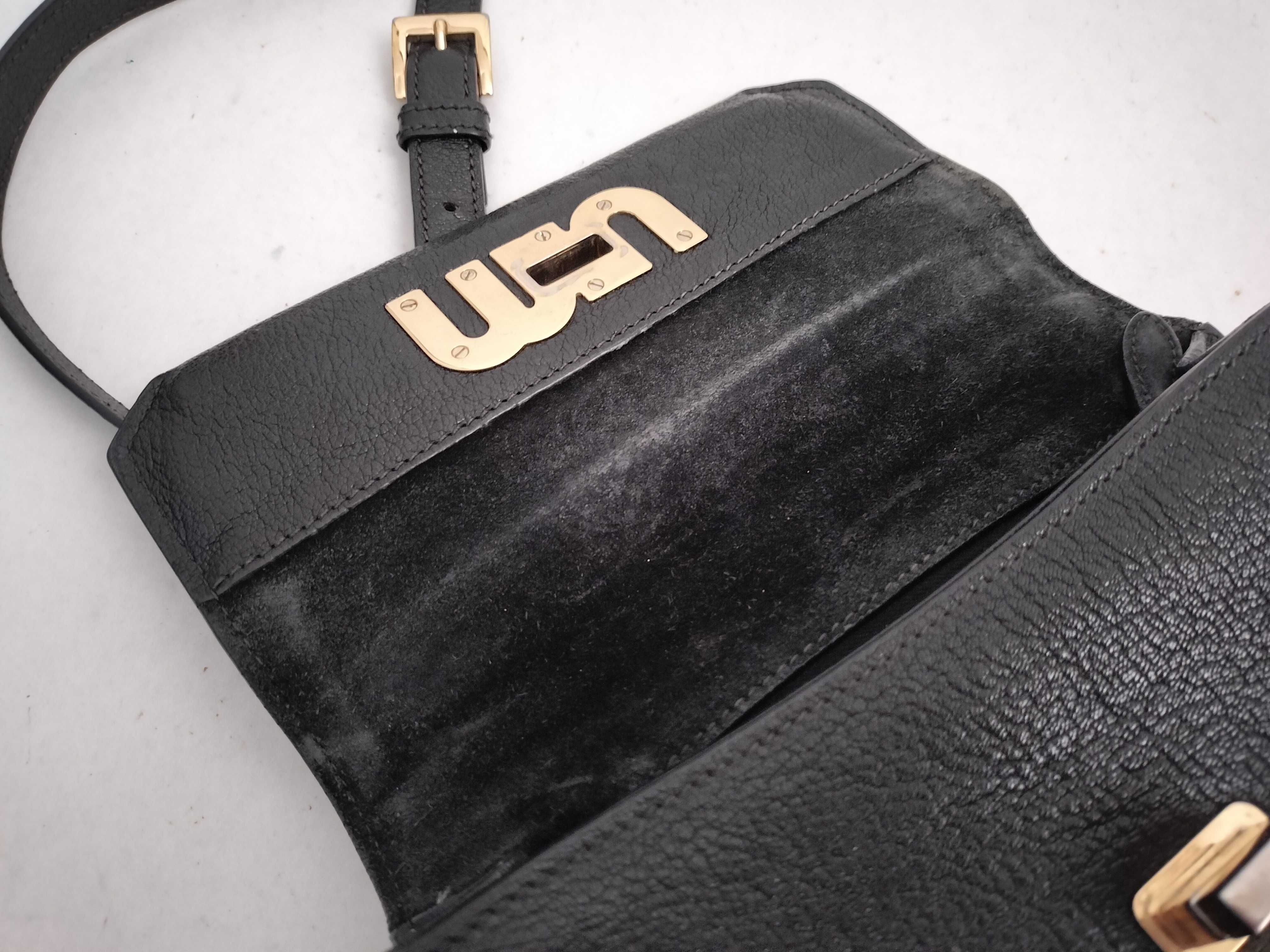 shoulder bag, Madras leather, black shoulder bag — view 8