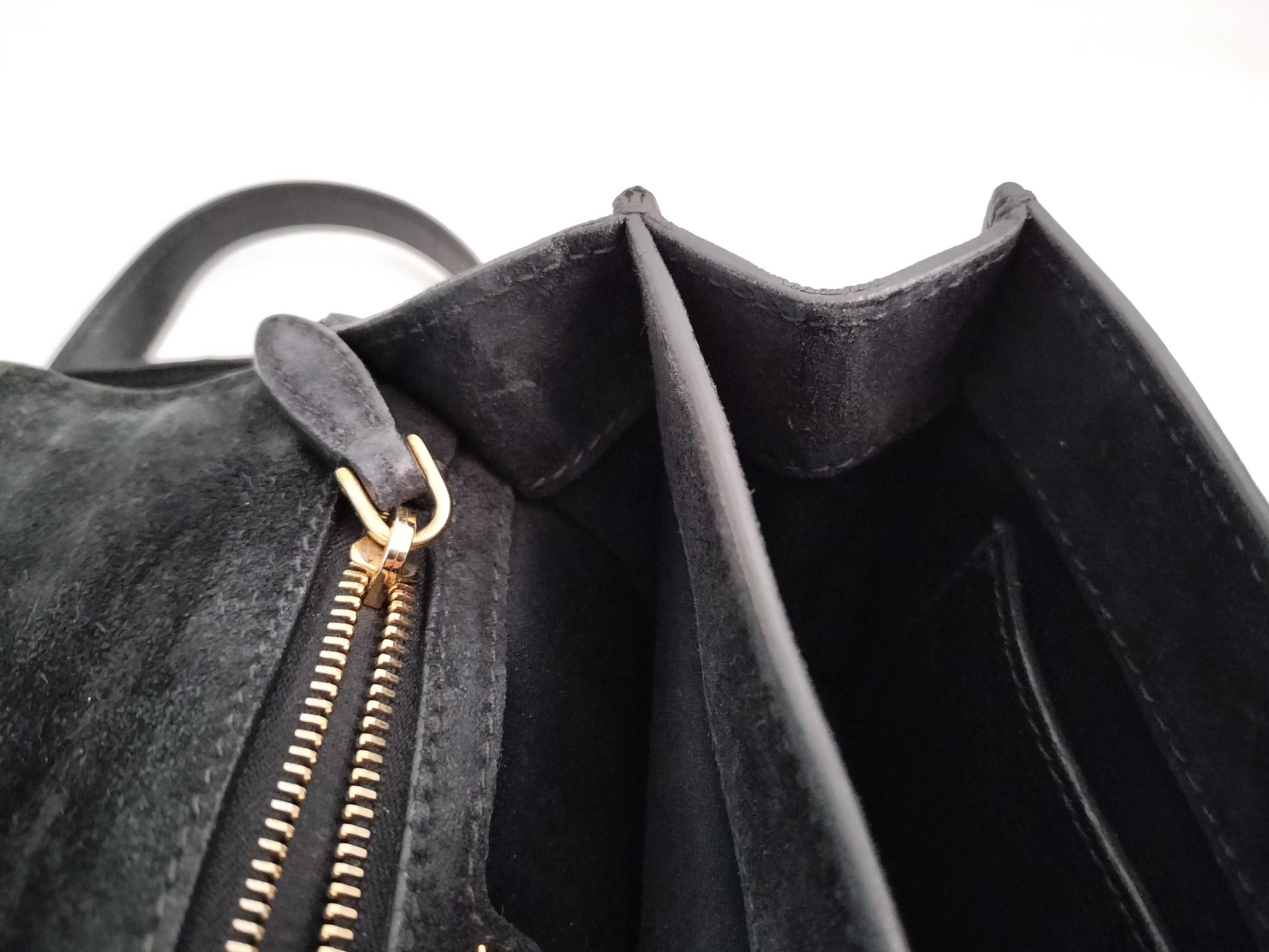 shoulder bag, Madras leather, black shoulder bag — view 9