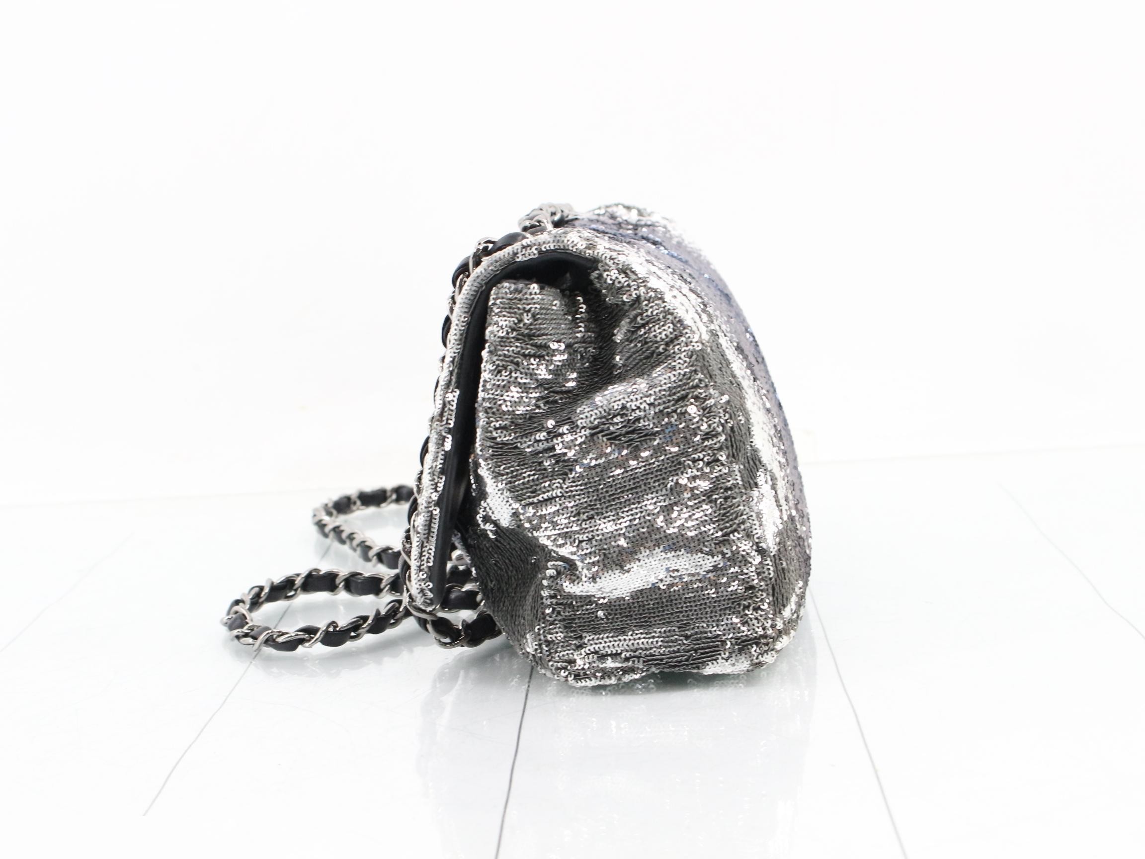 Sequin single flap gradient chain shoulder bag, item number 24. — view 3