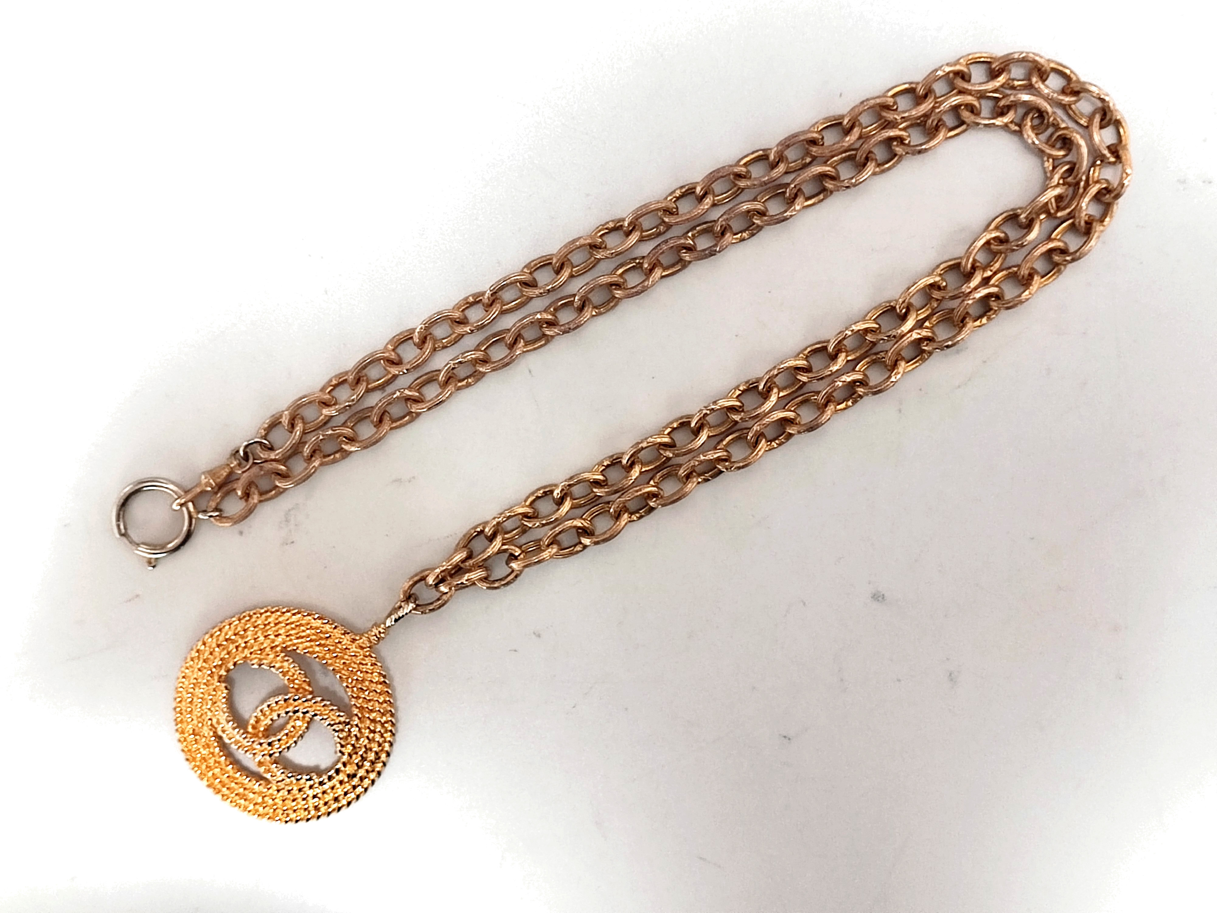 Coco Mark Mesh Pattern Necklace 2 8 Necklace — view 4