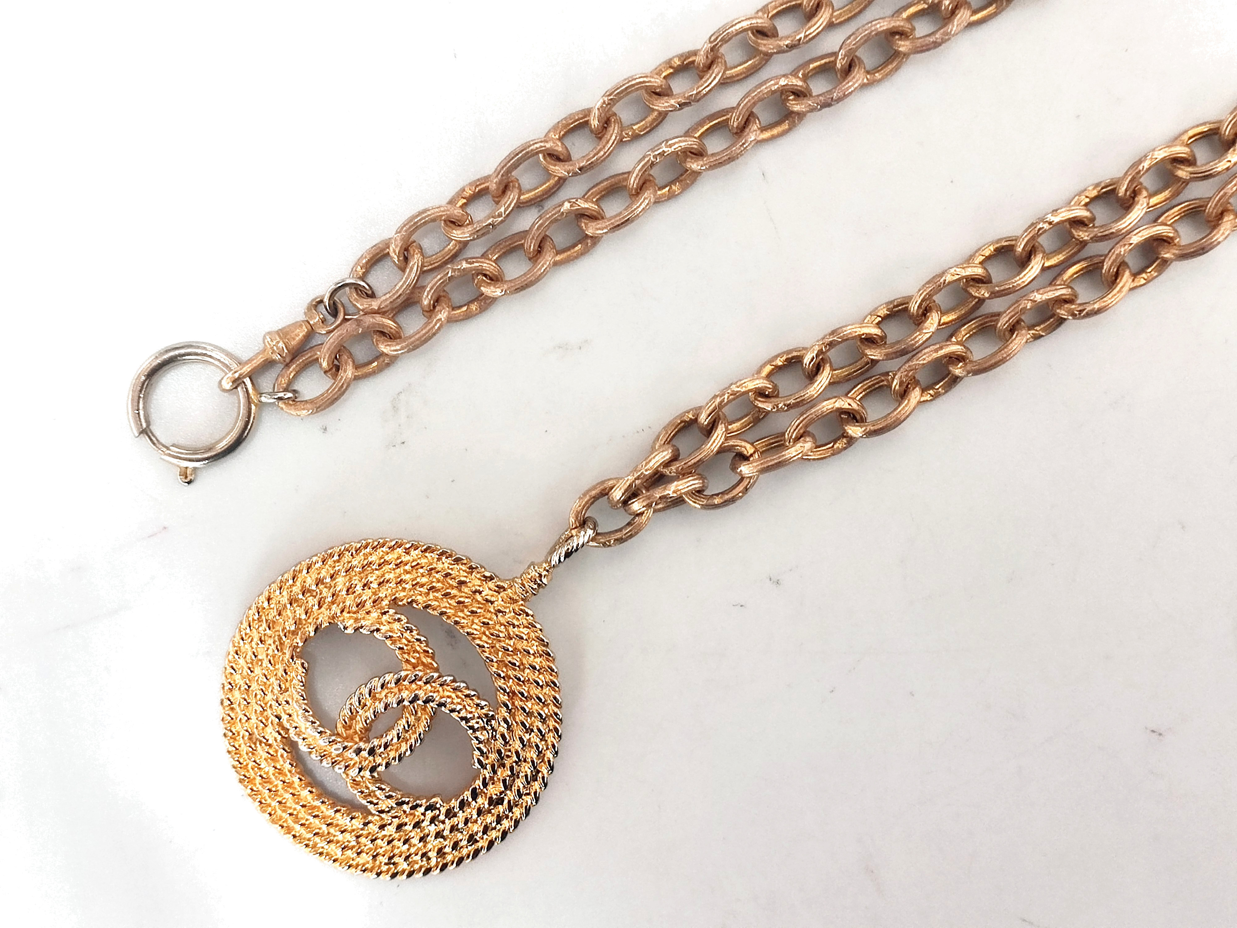 Coco Mark Mesh Pattern Necklace 2 8 Necklace — view 5