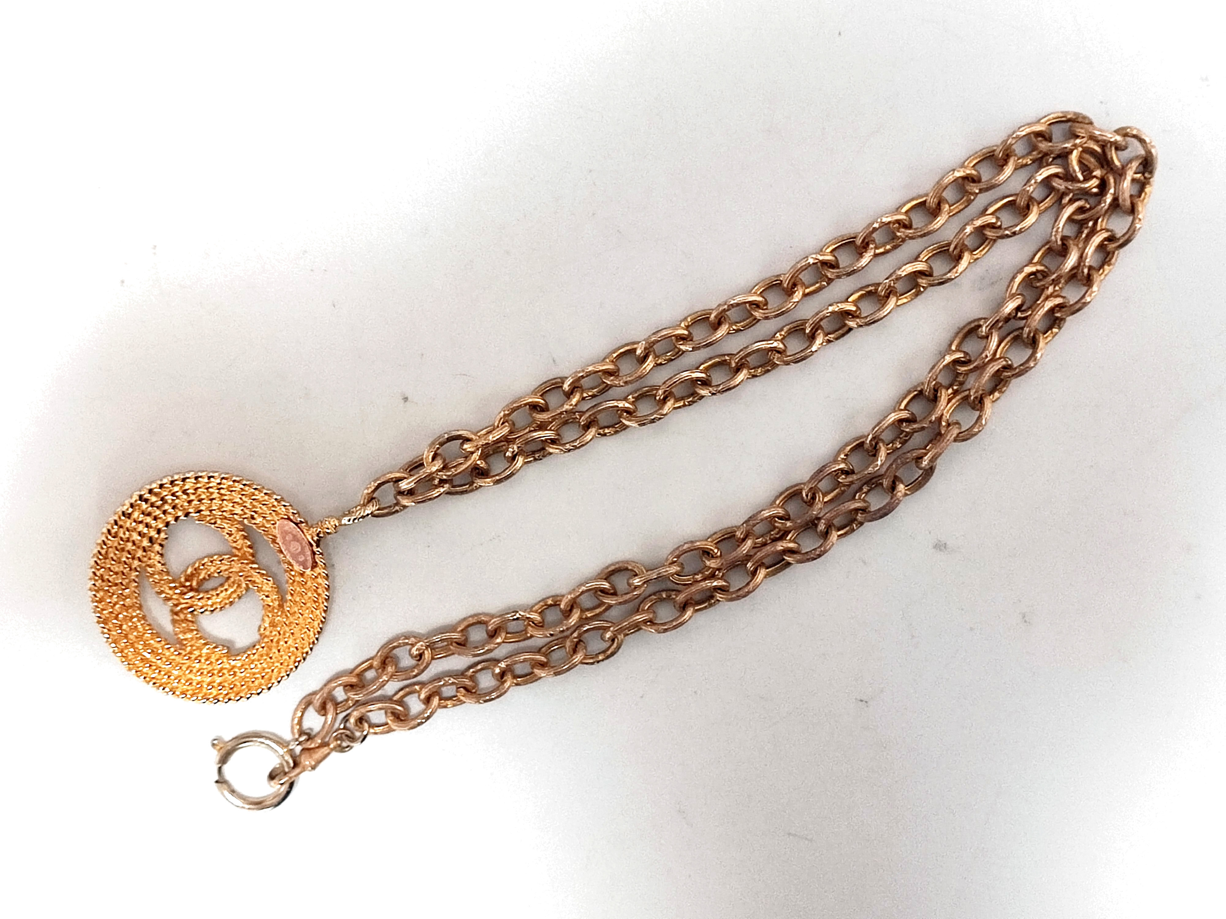 Coco Mark Mesh Pattern Necklace 2 8 Necklace — view 7