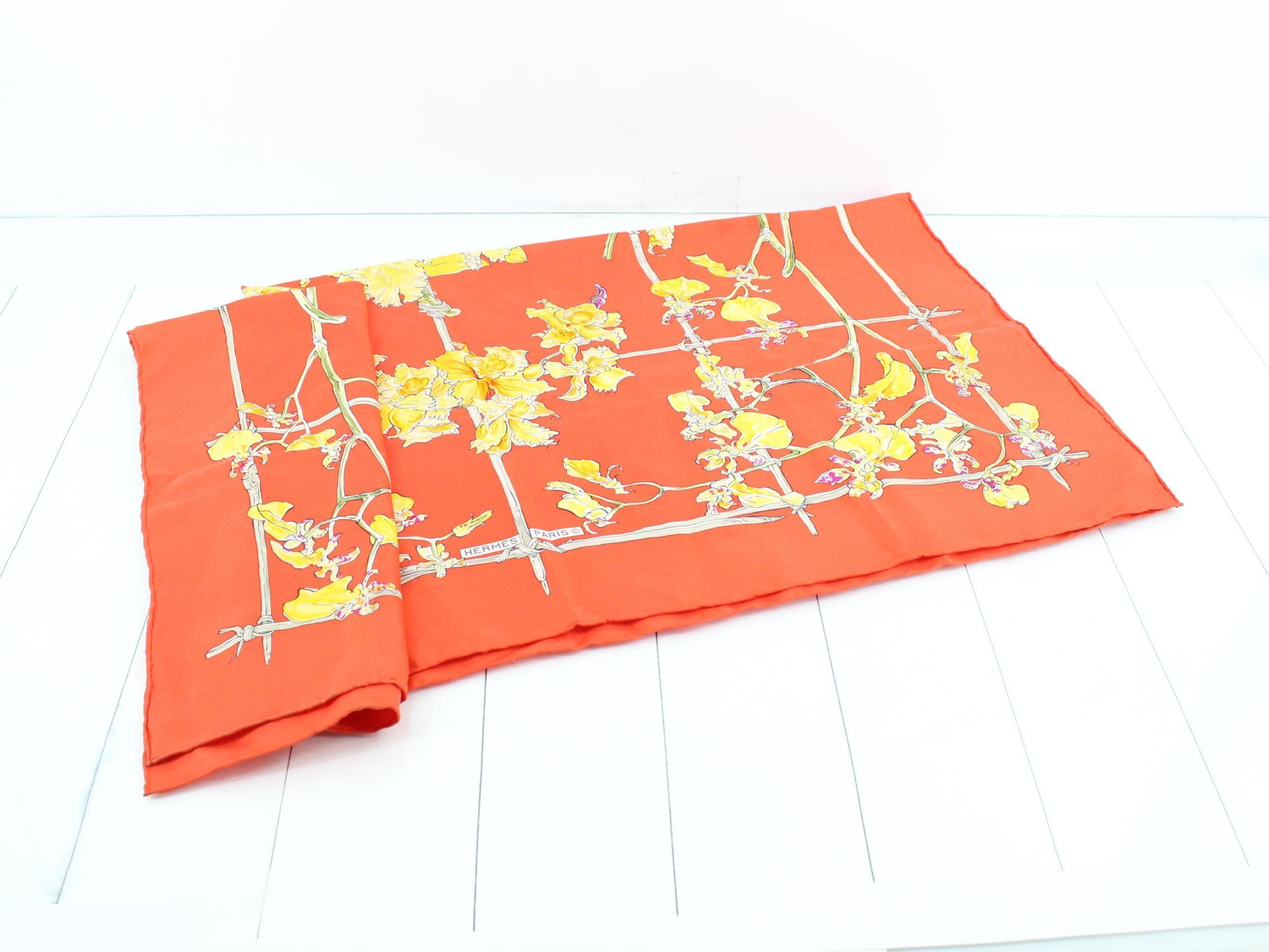 Carre 90 ORCHIDEES Scarf — view 3
