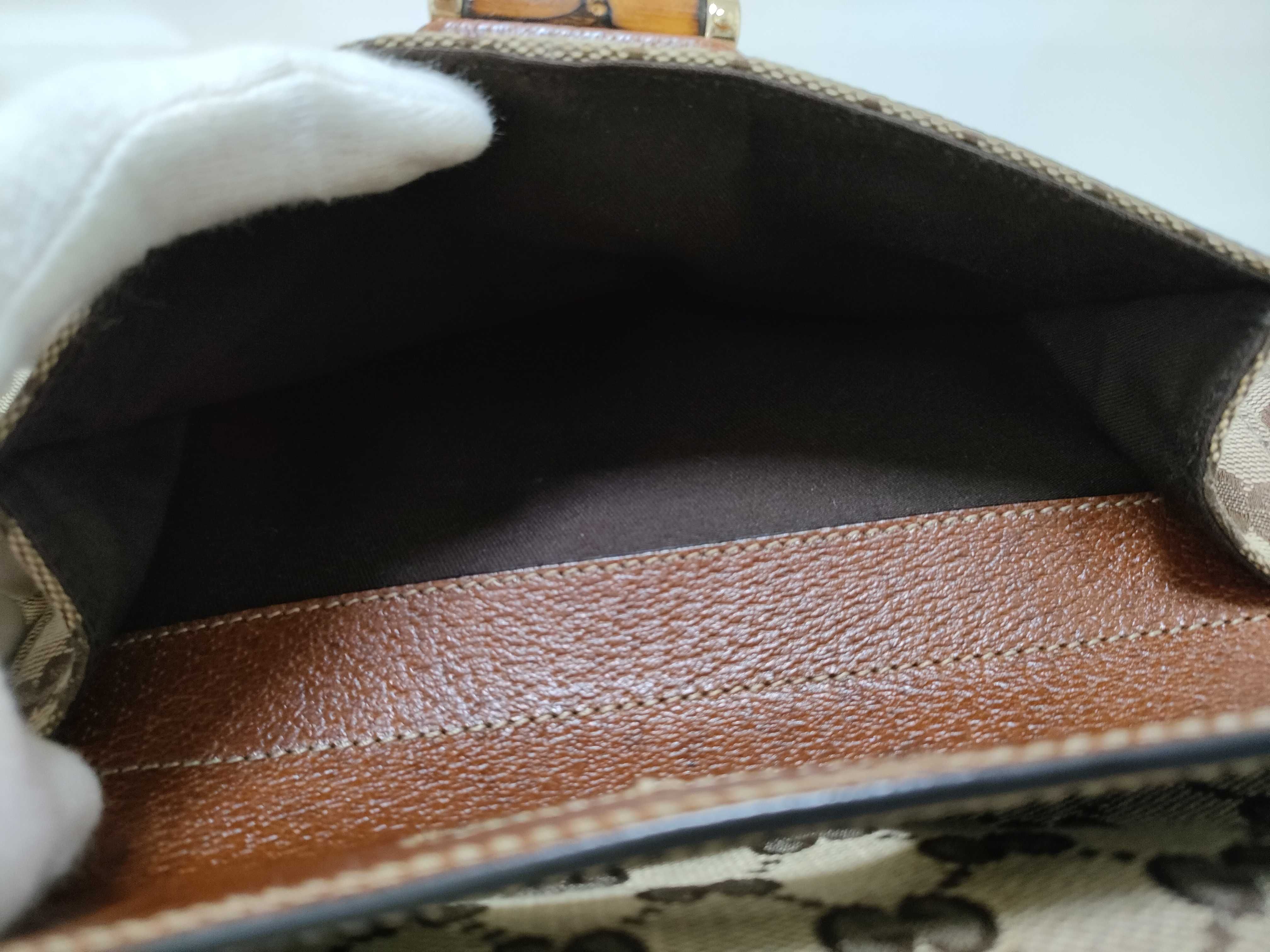 Bamboo GG Canvas Bamboo Shoulder Bag — view 14