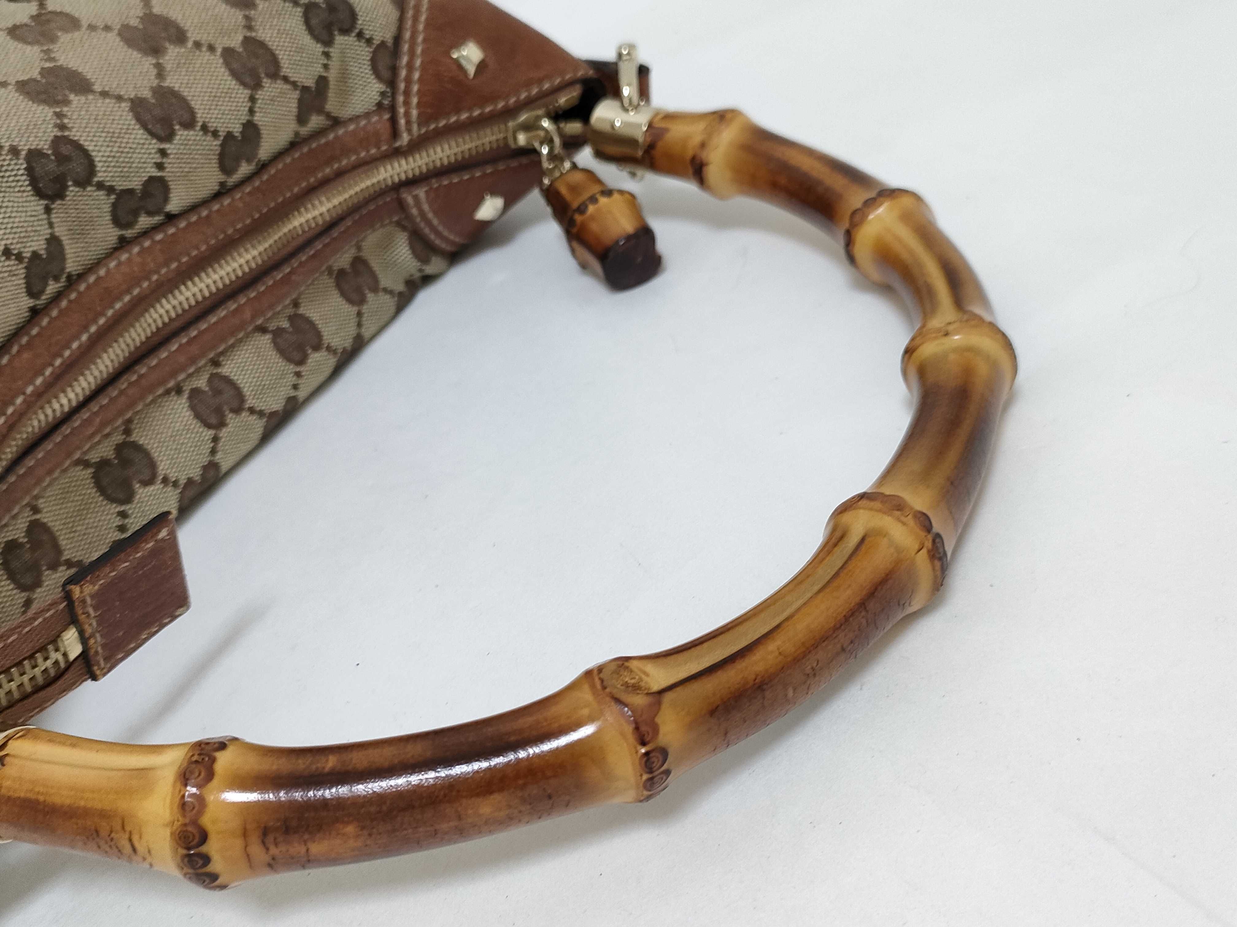 Bamboo GG Canvas Bamboo Shoulder Bag — view 3