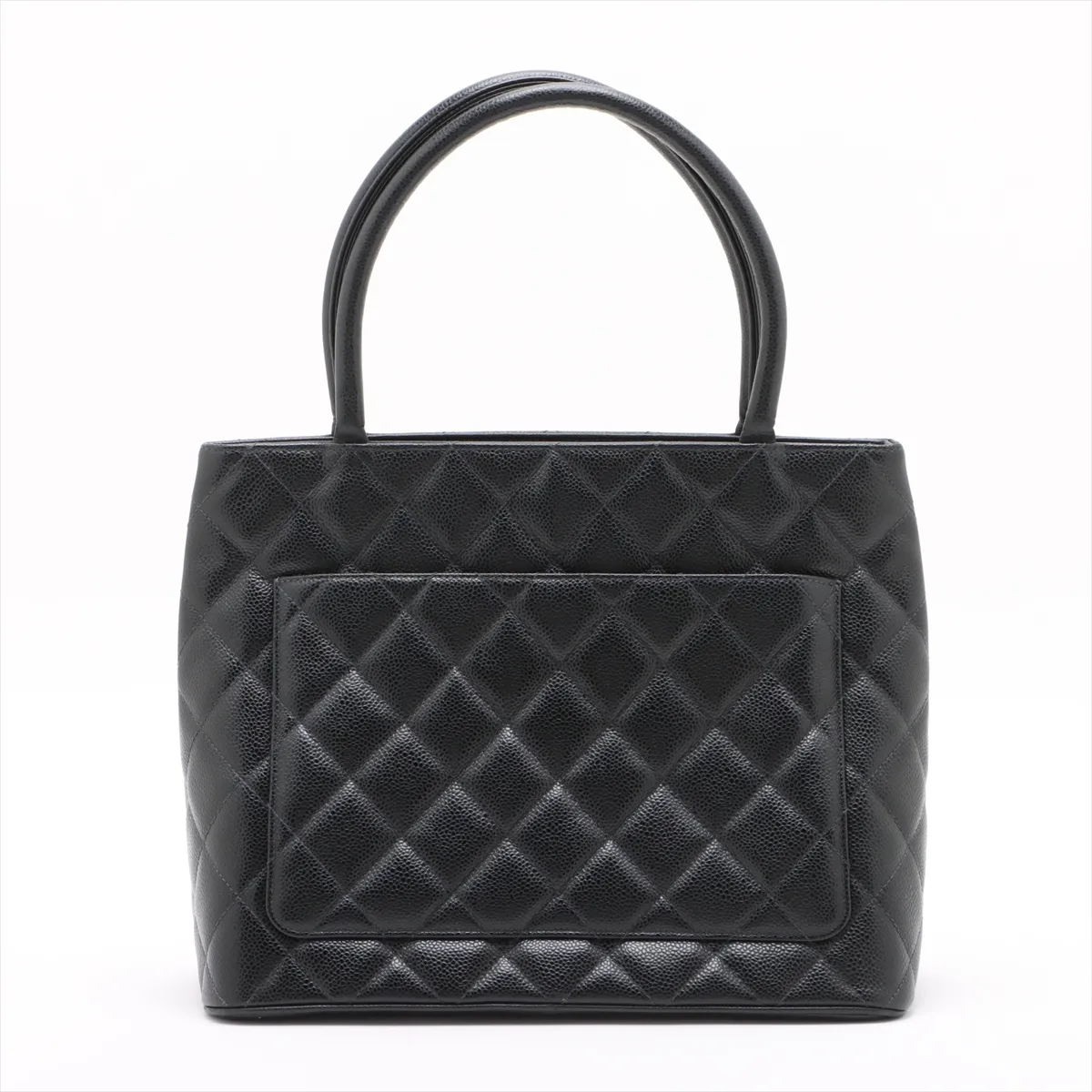 Reissue Caviar Skin Tote Bag, Black with Silver Hardware, 9775086, Series 9 — view 2