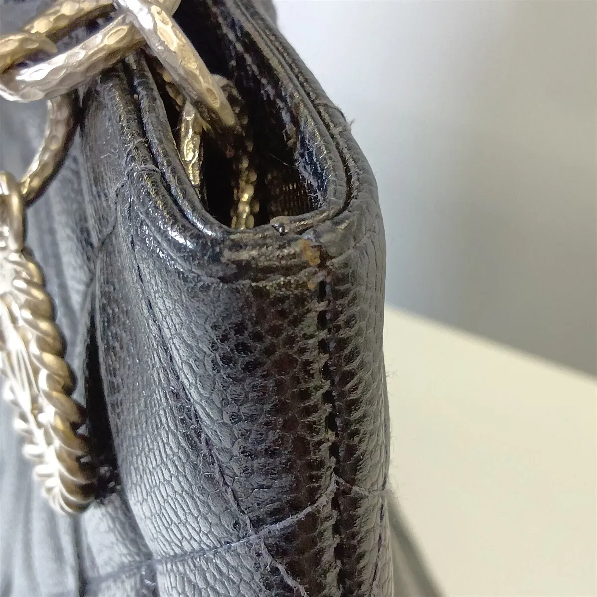 Reissue Caviar Skin Tote Bag, Black with Silver Hardware, 9775086, Series 9 — view 13