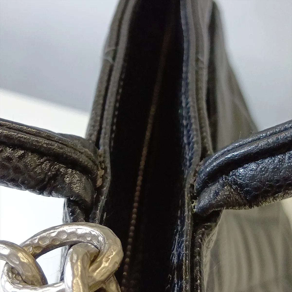 Reissue Caviar Skin Tote Bag, Black with Silver Hardware, 9775086, Series 9 — view 14