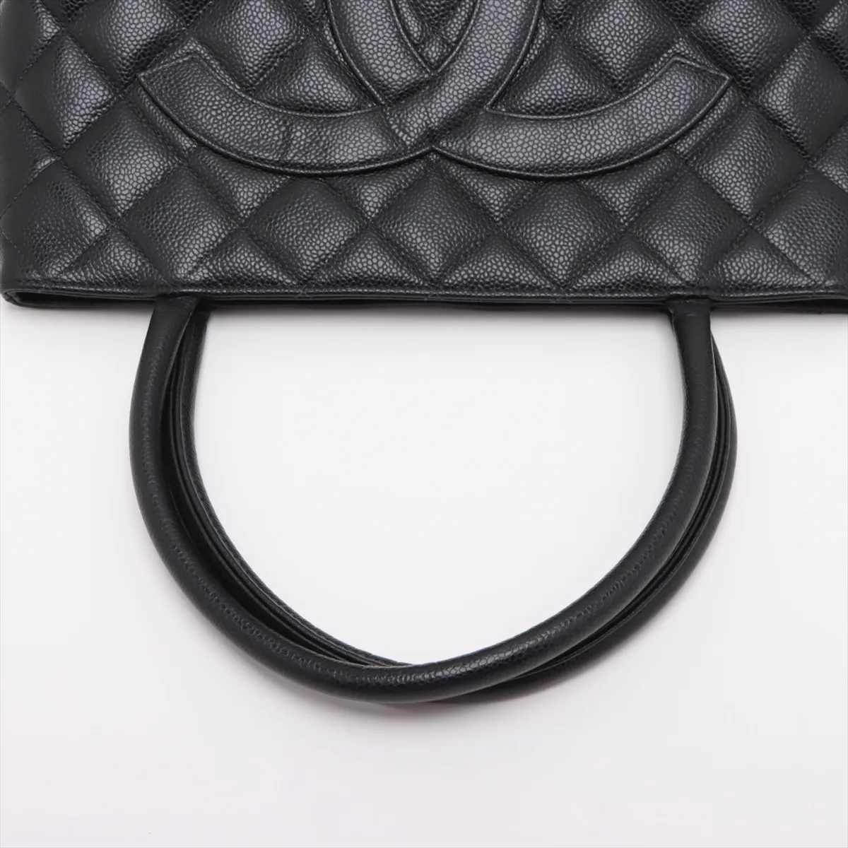 Reissue Caviar Skin Tote Bag, Black with Silver Hardware, 9775086, Series 9 — view 5