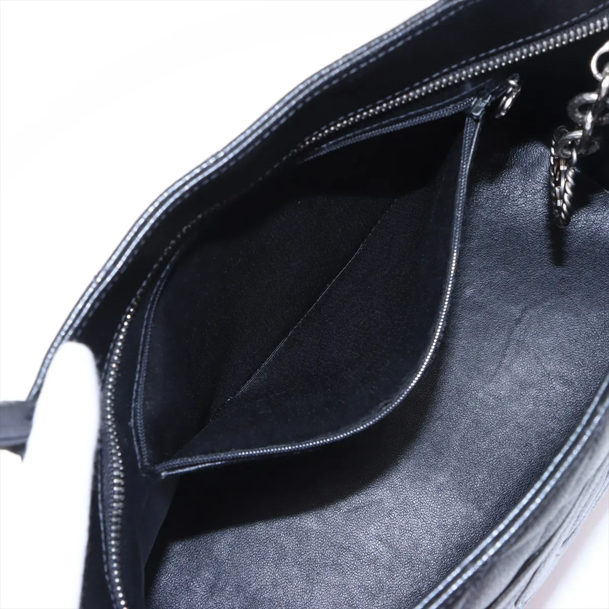 Reissue Caviar Skin Tote Bag, Black with Silver Hardware, 9775086, Series 9 — view 8