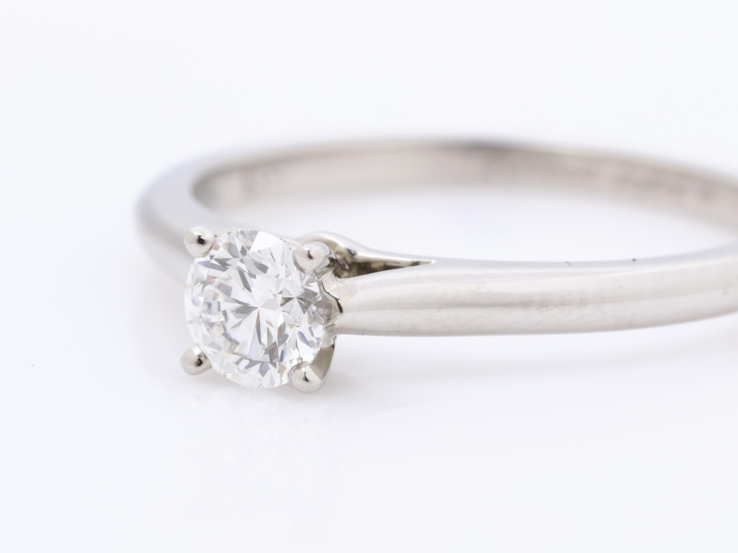 1895 Solitaire, Pt950, D0.32, 3.0g, Size 51 — view 4