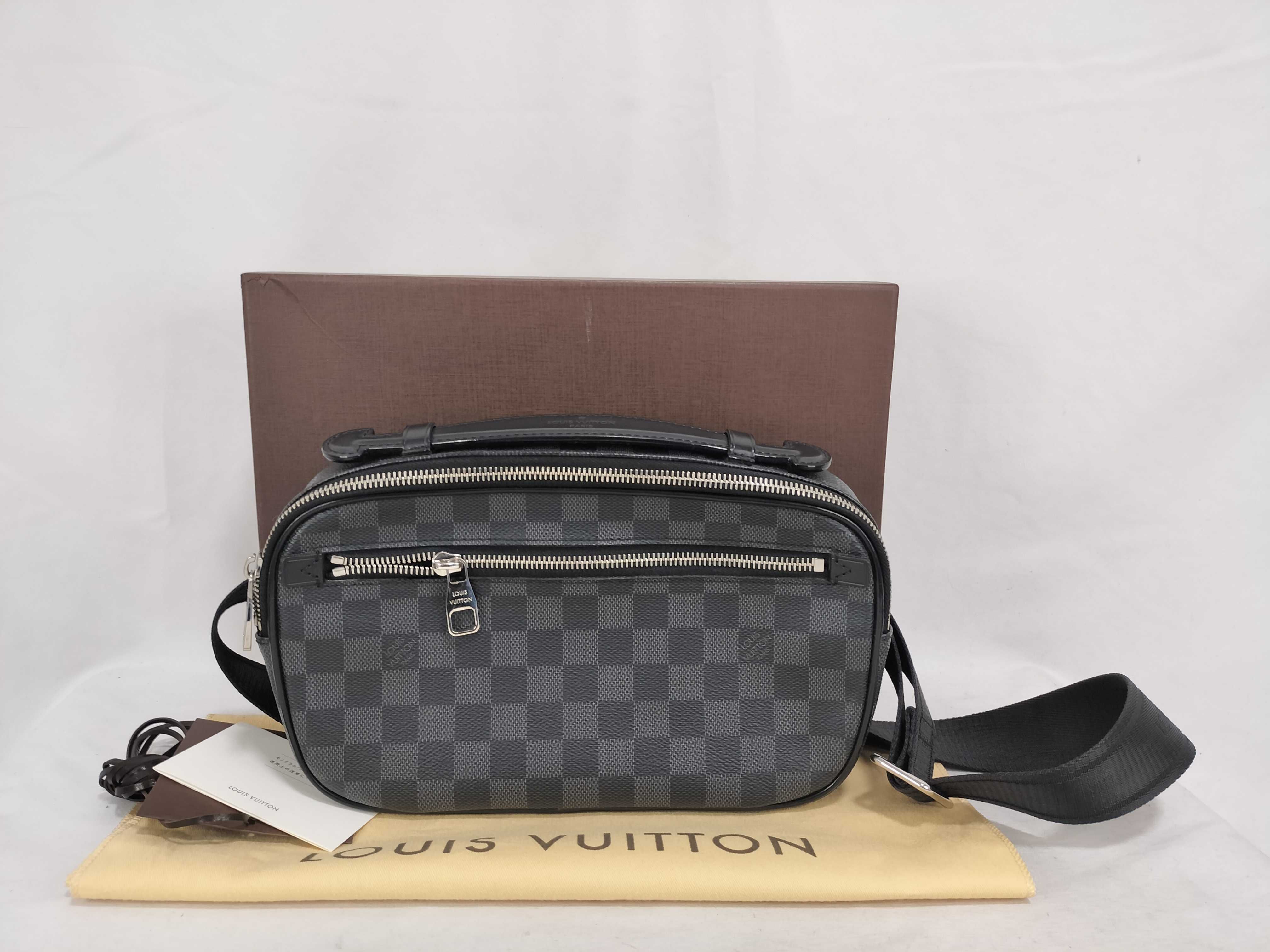 Damier Graphite Ambrelle Damier Graphite Body Bag Shoulder Bag N41289 Waist Bag