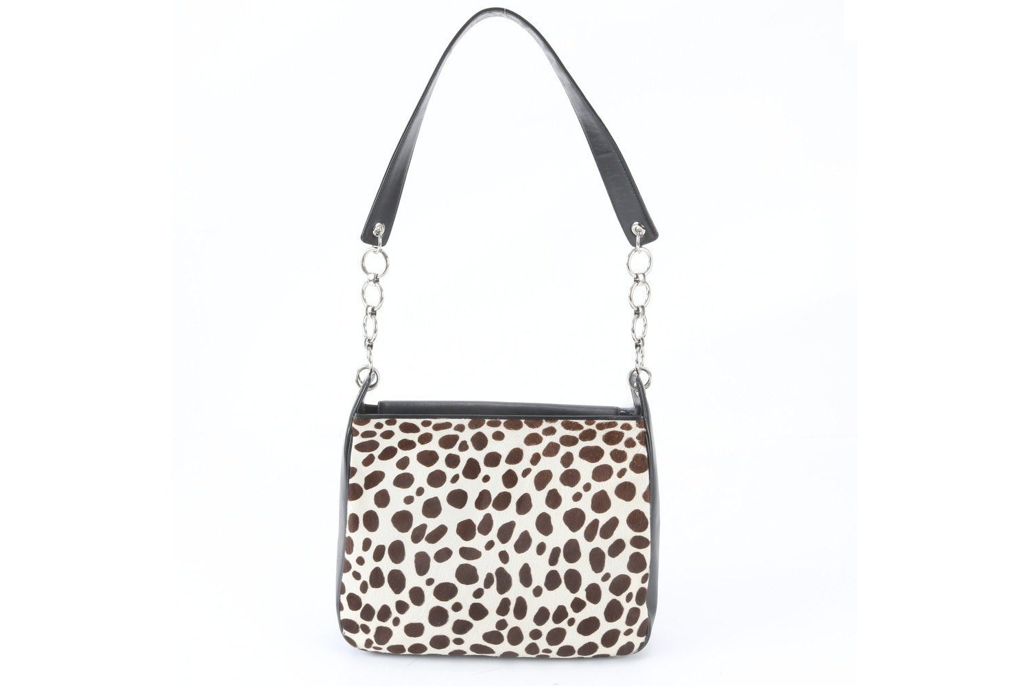 Calfskin Leather Chain Shoulder Bag — view 3
