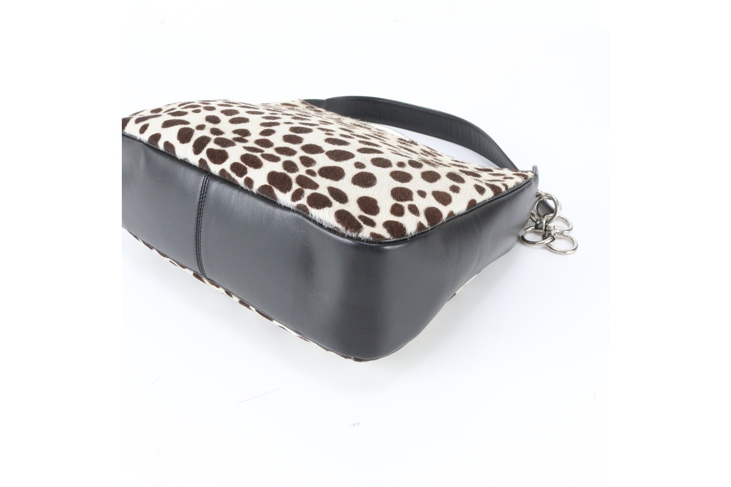 Calfskin Leather Chain Shoulder Bag — view 5