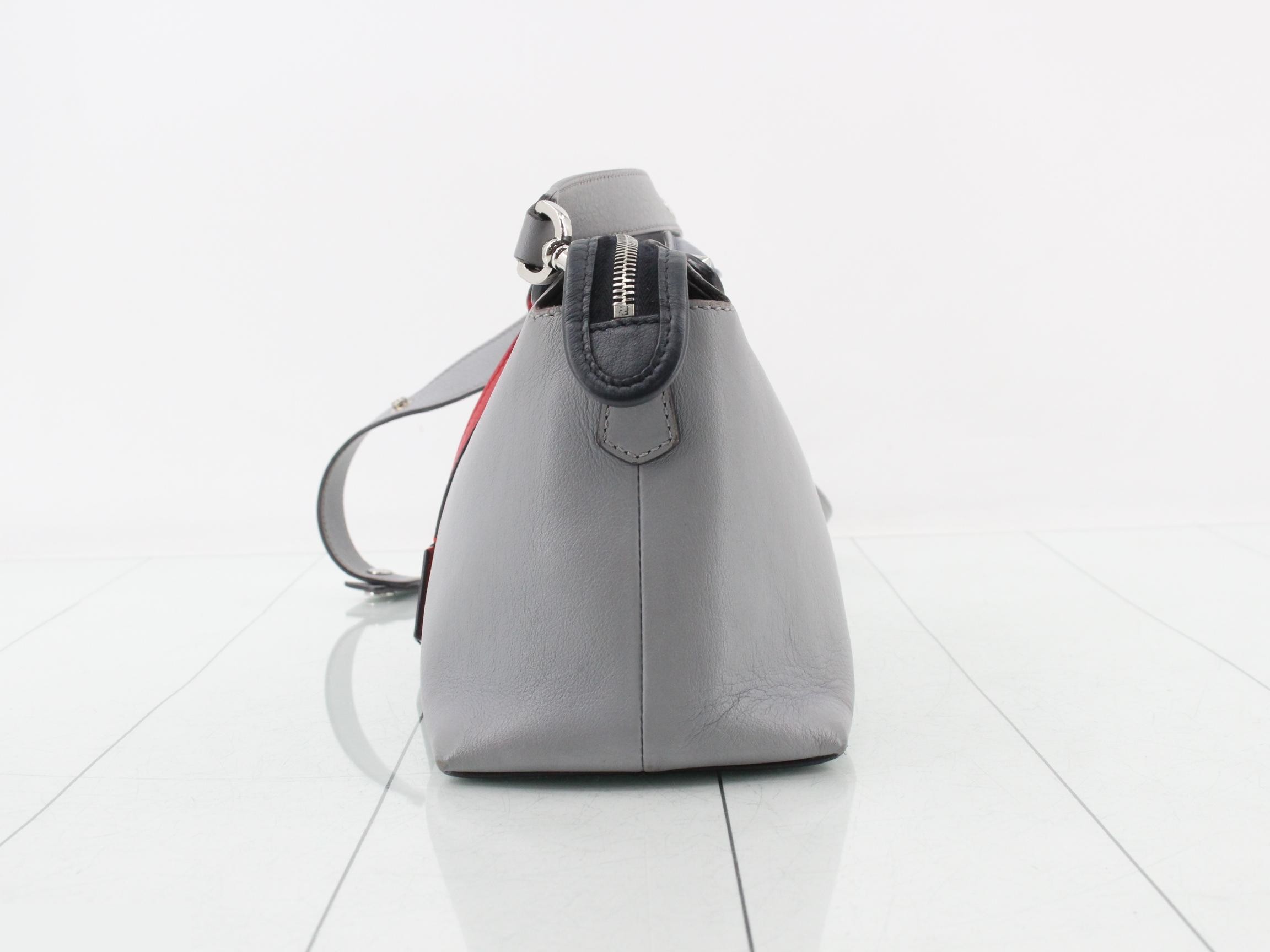 By the Way Medium Leather 2-Way Shoulder/Handbag, Gray — view 3