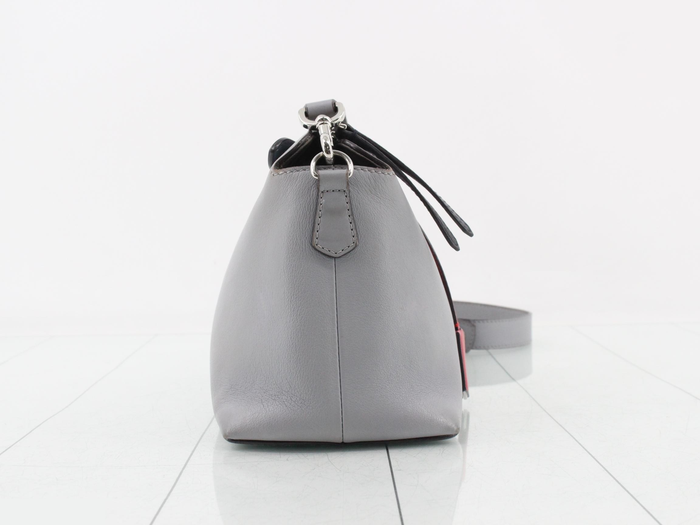 By the Way Medium Leather 2-Way Shoulder/Handbag, Gray — view 4