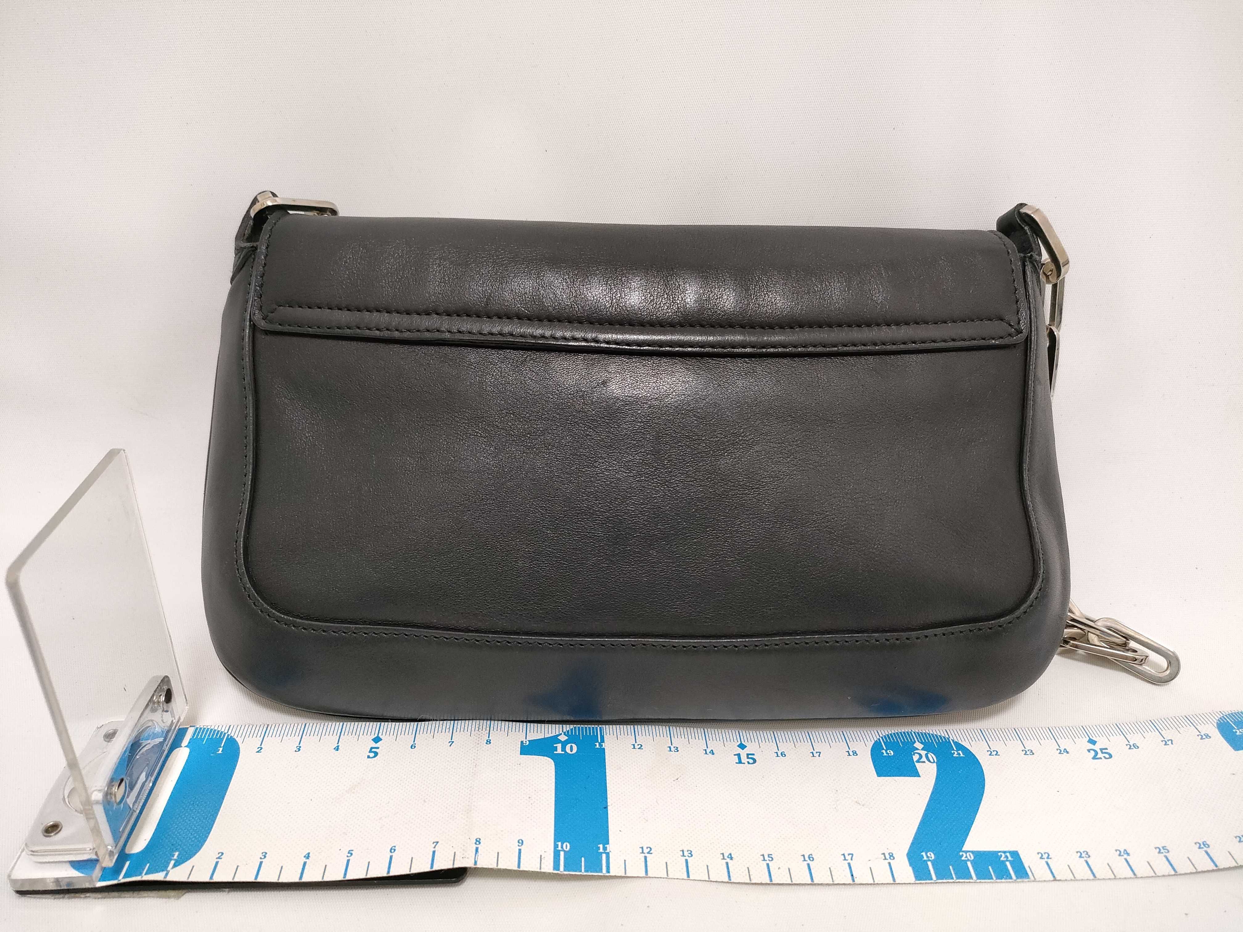 001.3829 Shoulder Bag, One-Shoulder Bag, Chain, Leather, Black Shoulder Bag — view 2
