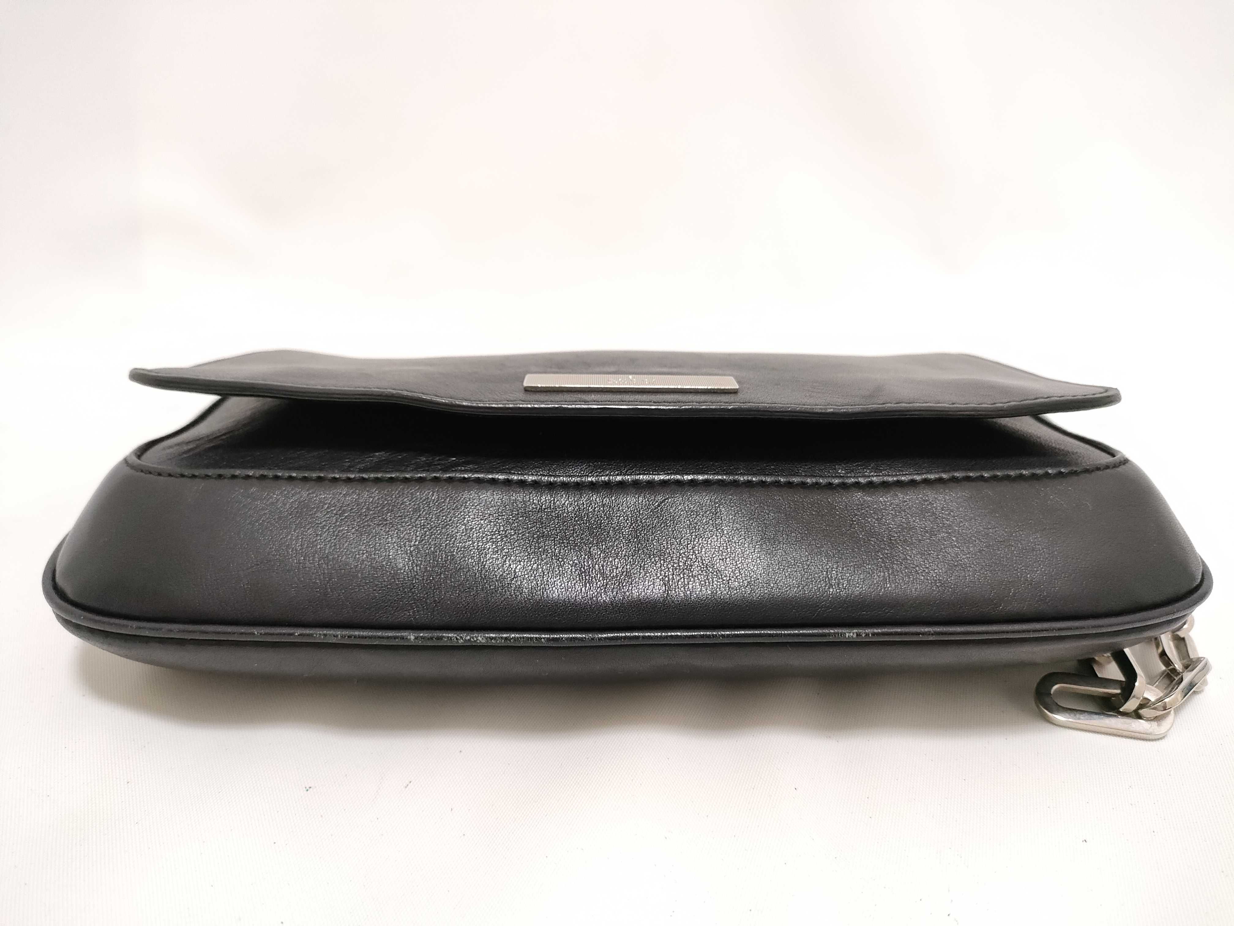 001.3829 Shoulder Bag, One-Shoulder Bag, Chain, Leather, Black Shoulder Bag — view 7