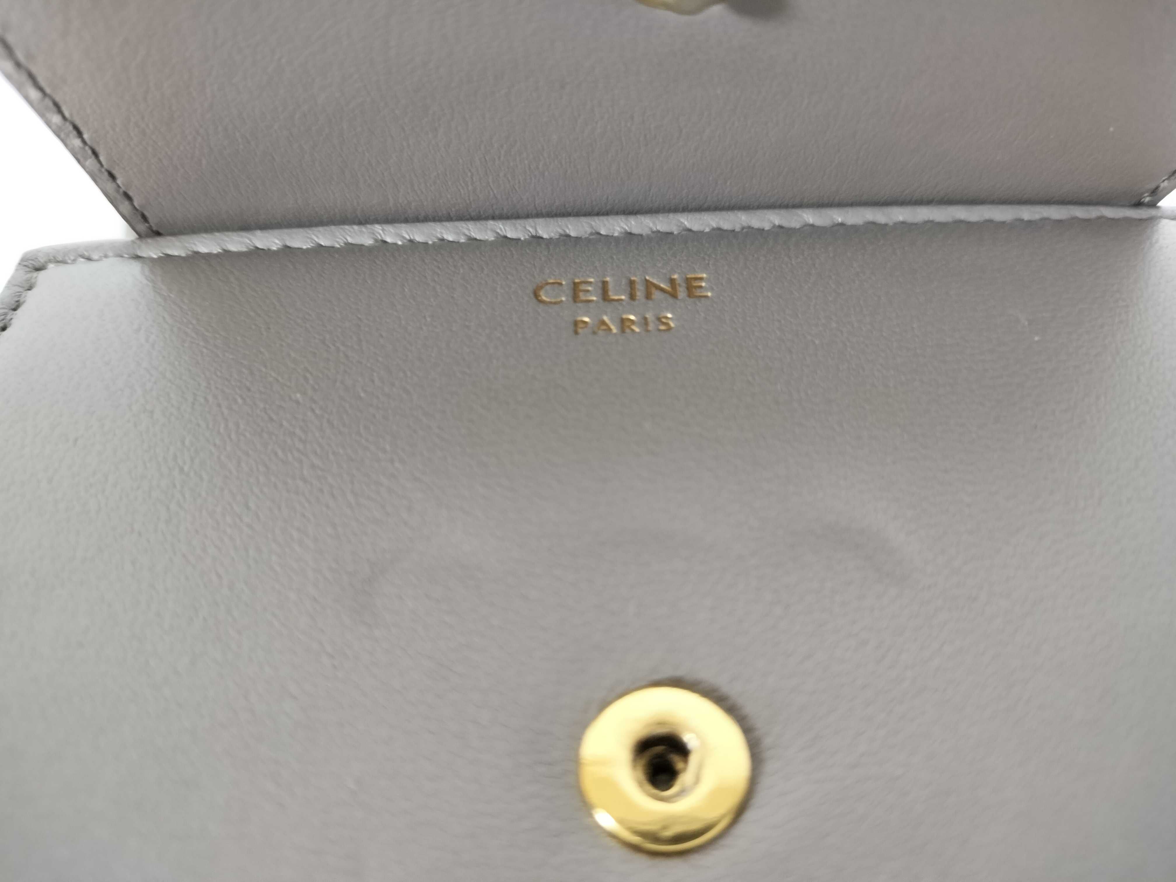 Triomphe Grey Compact Wallet — view 11