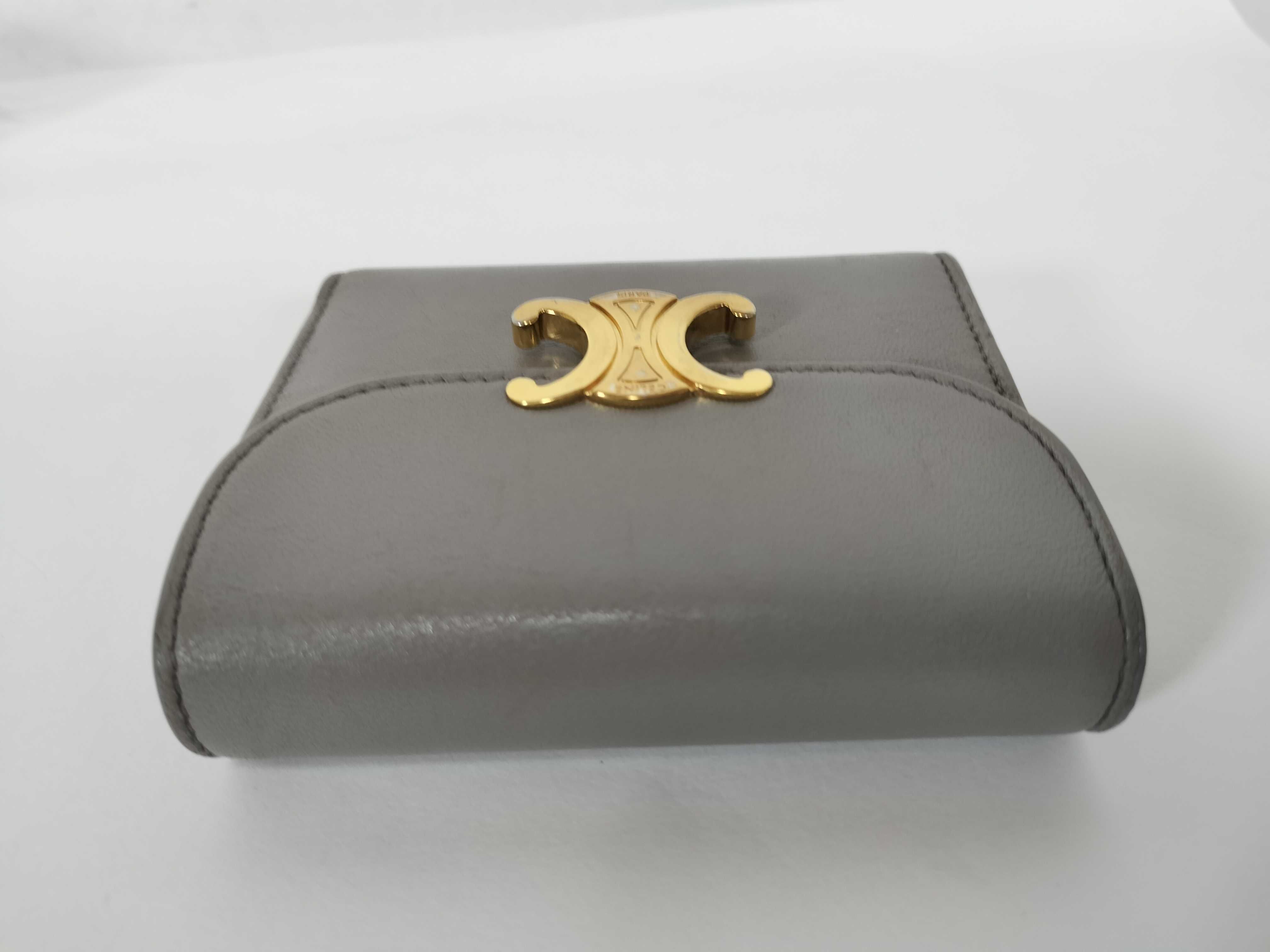 Triomphe Grey Compact Wallet — view 5
