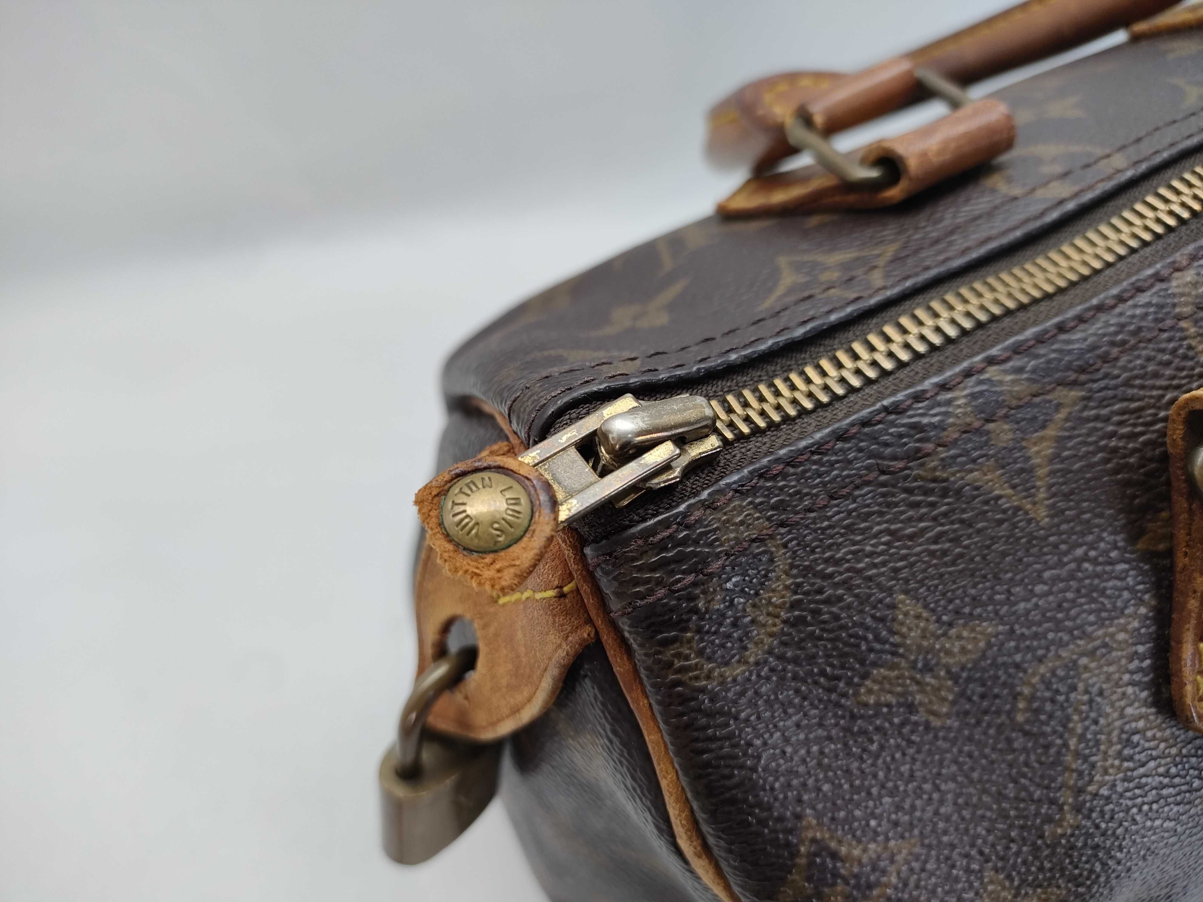Monogram LV Speedy 25 Monogram M41528 MI8904 Brown Boston Bag — view 7