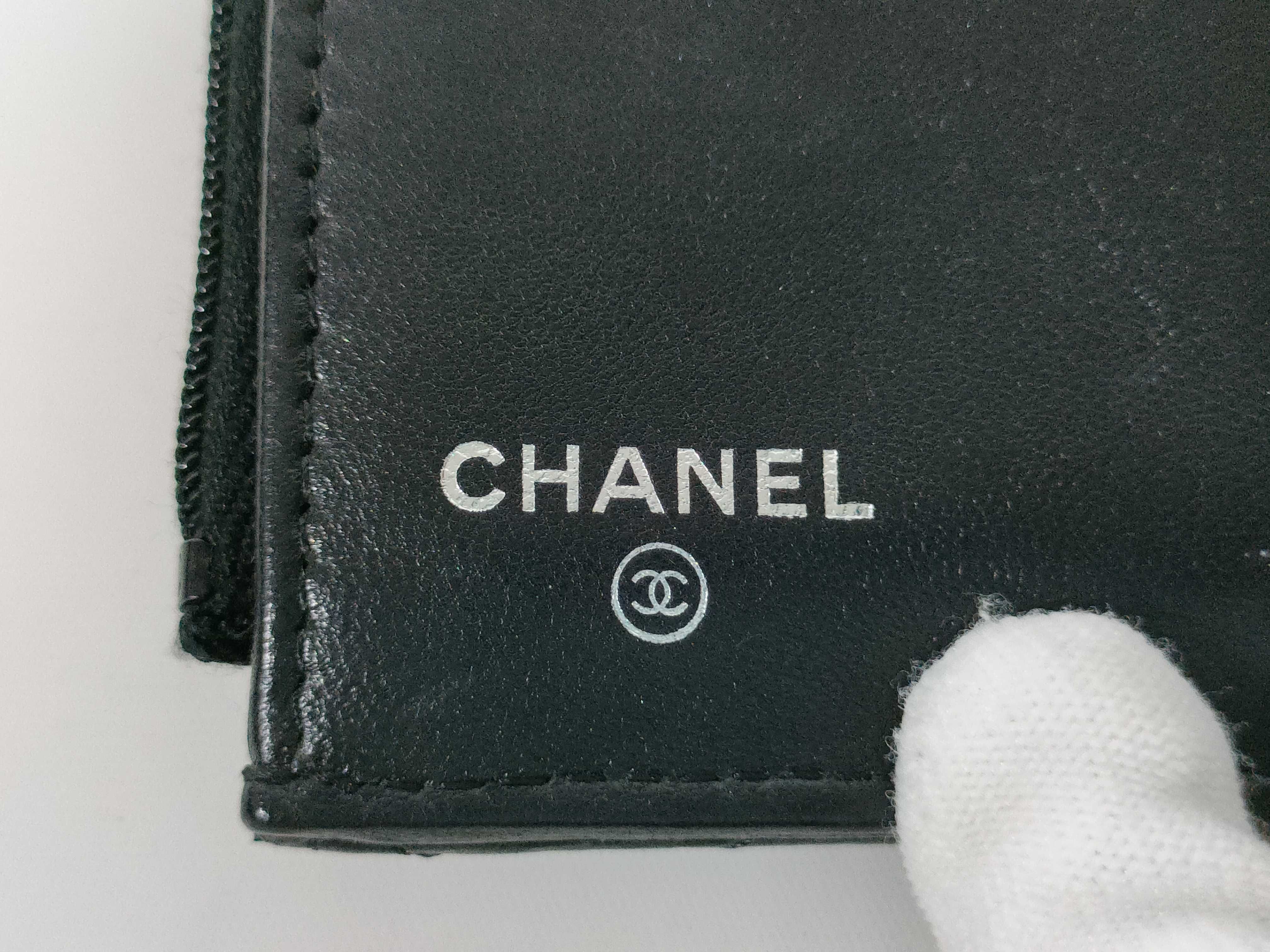 Lambskin Tri-fold Wallet (No. 31 series) / Coco / Black — view 11
