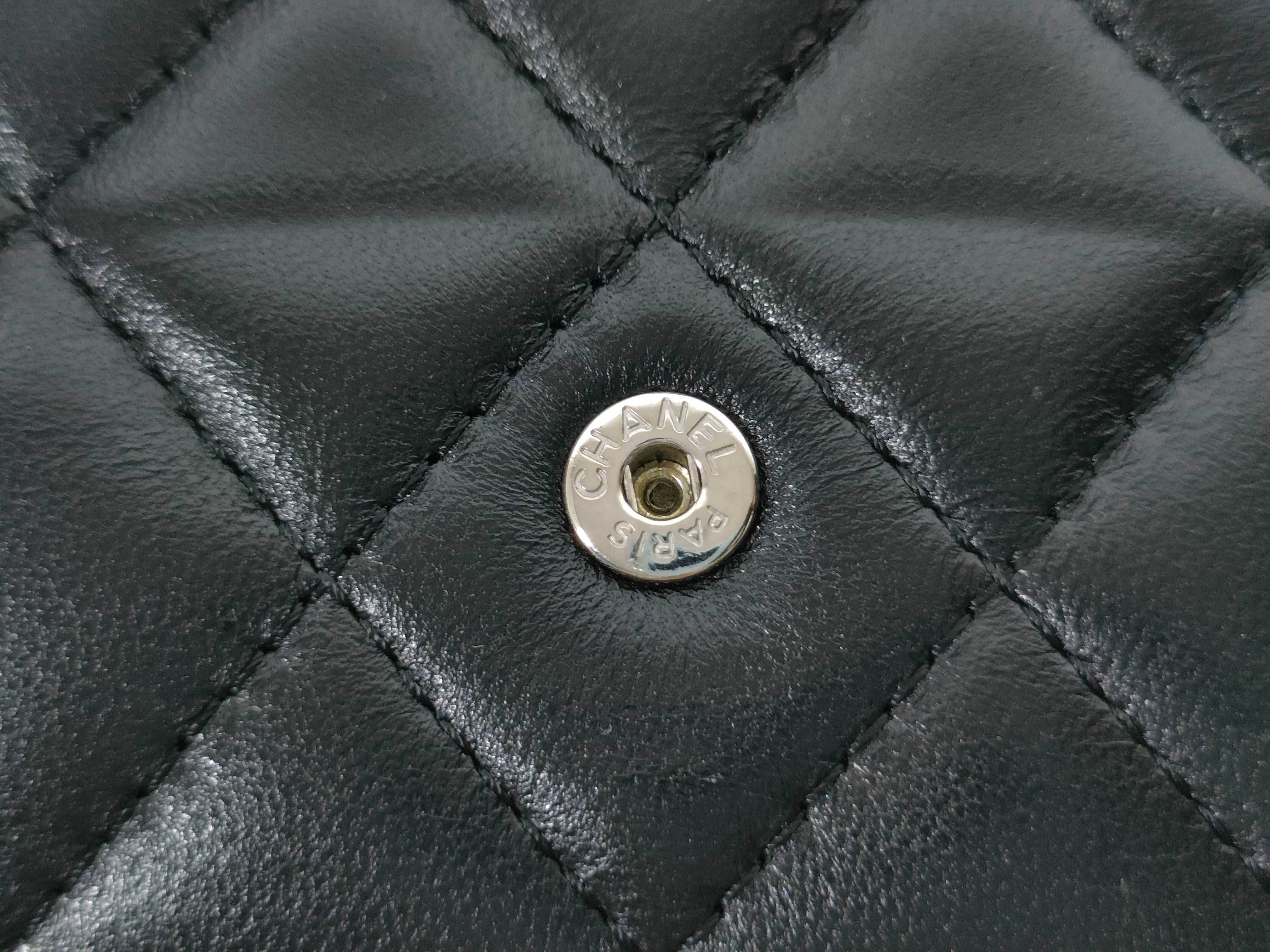 Lambskin Tri-fold Wallet (No. 31 series) / Coco / Black — view 9