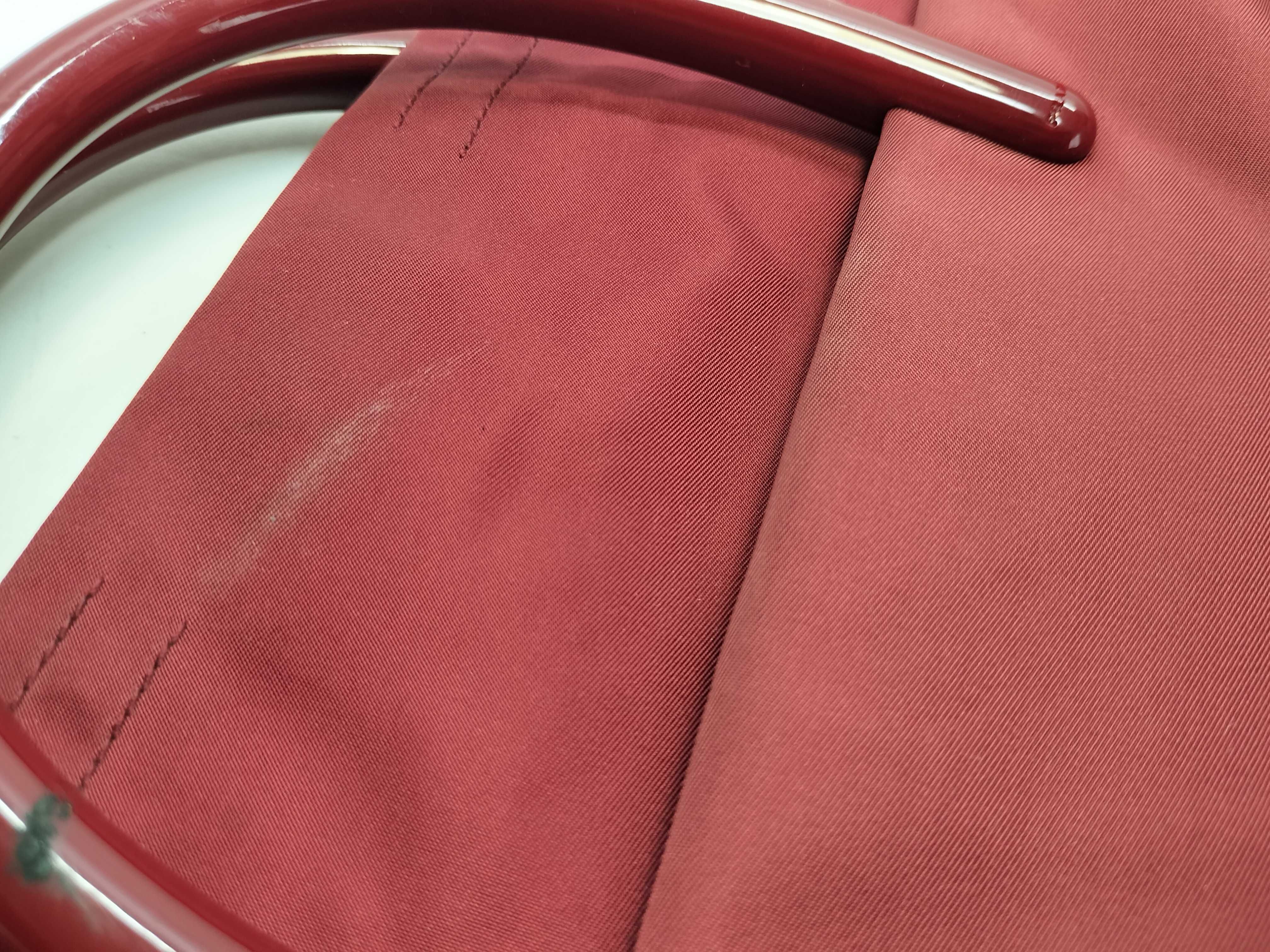 Nylon Handbag, Red — view 11