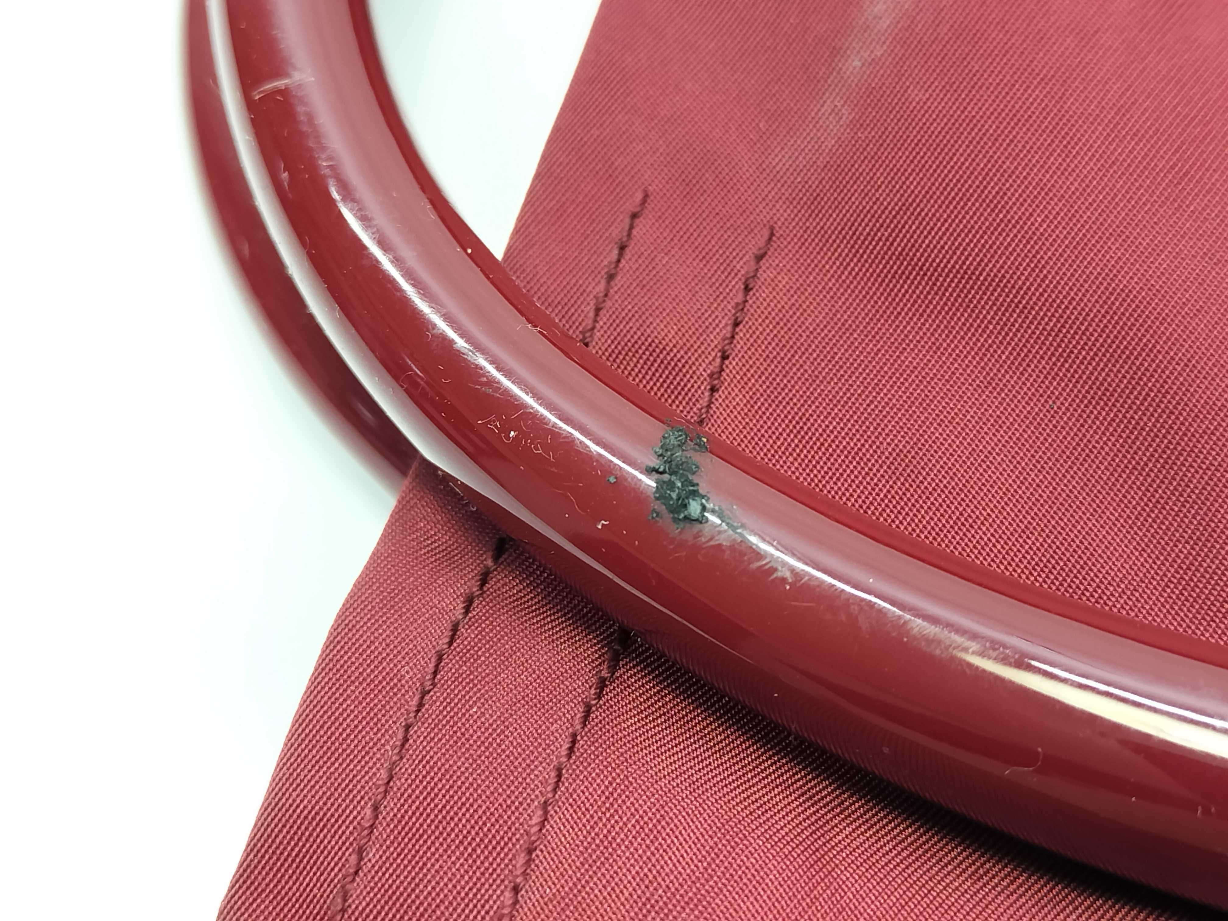 Nylon Handbag, Red — view 12