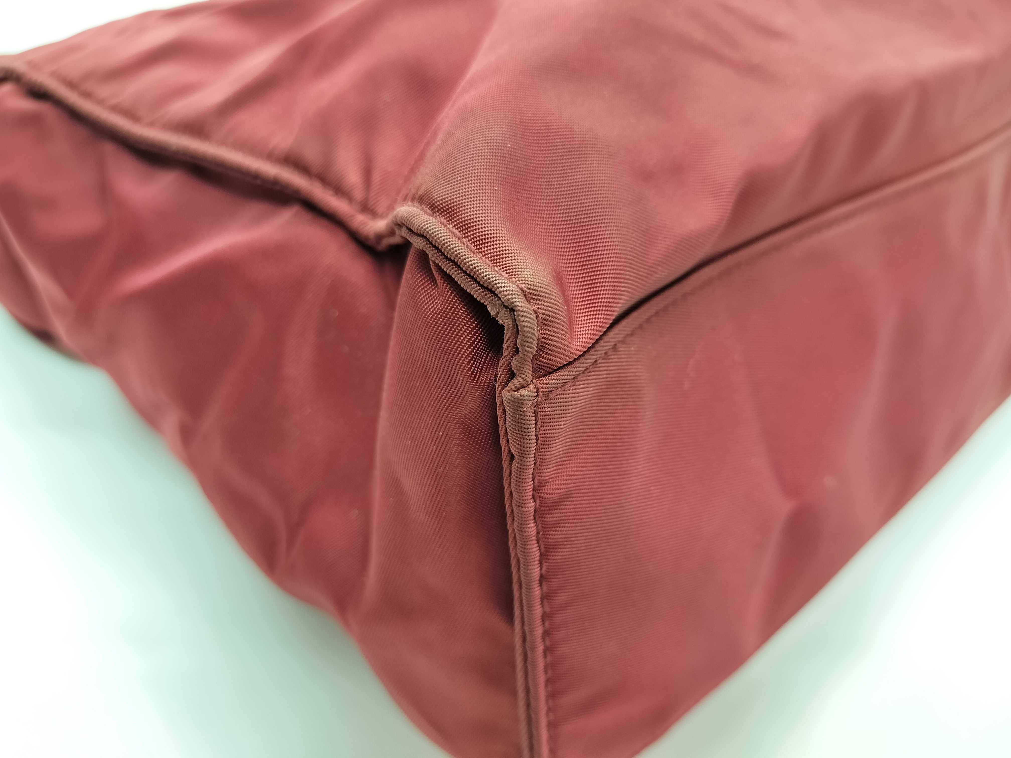 Nylon Handbag, Red — view 3