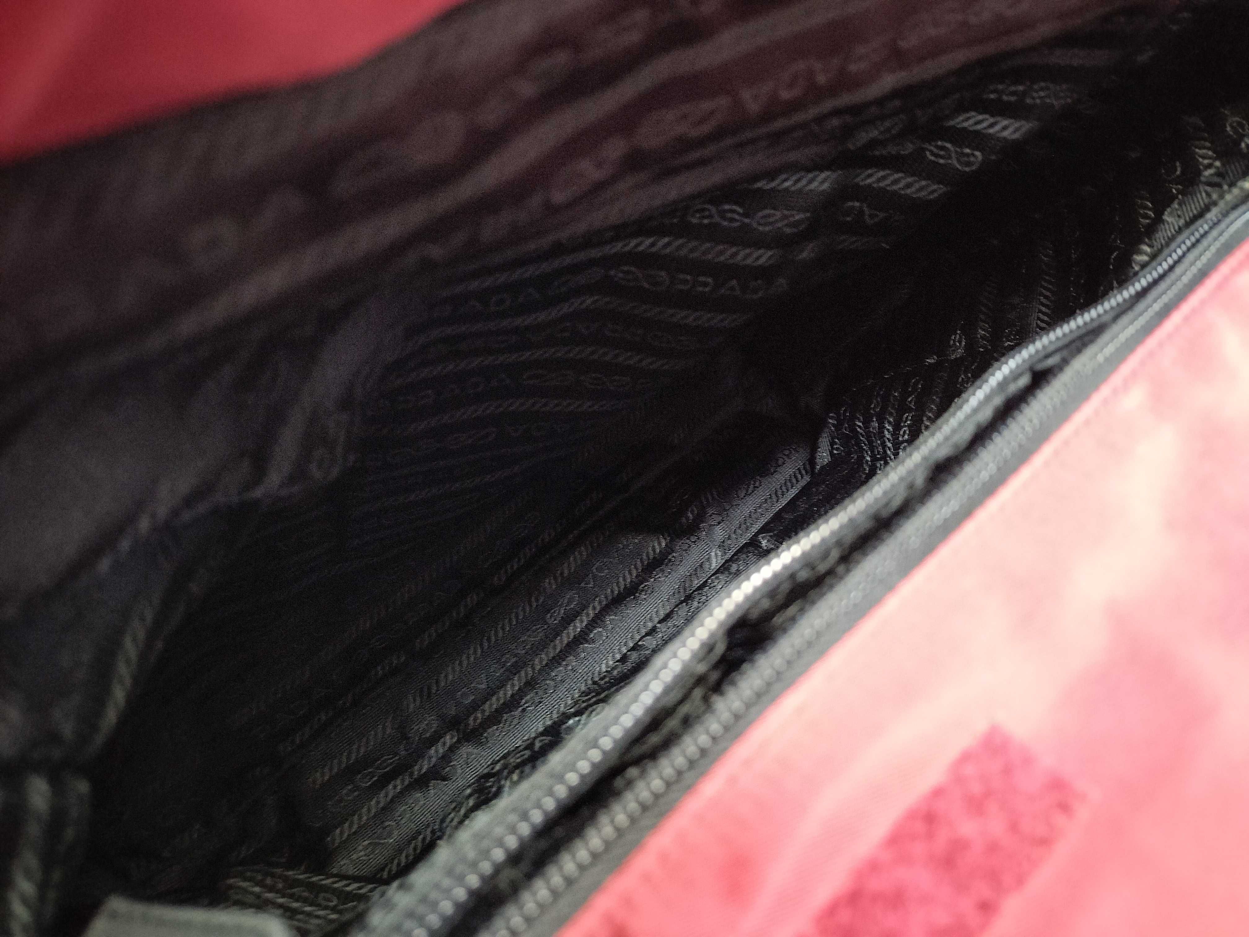 Nylon Handbag, Red — view 8