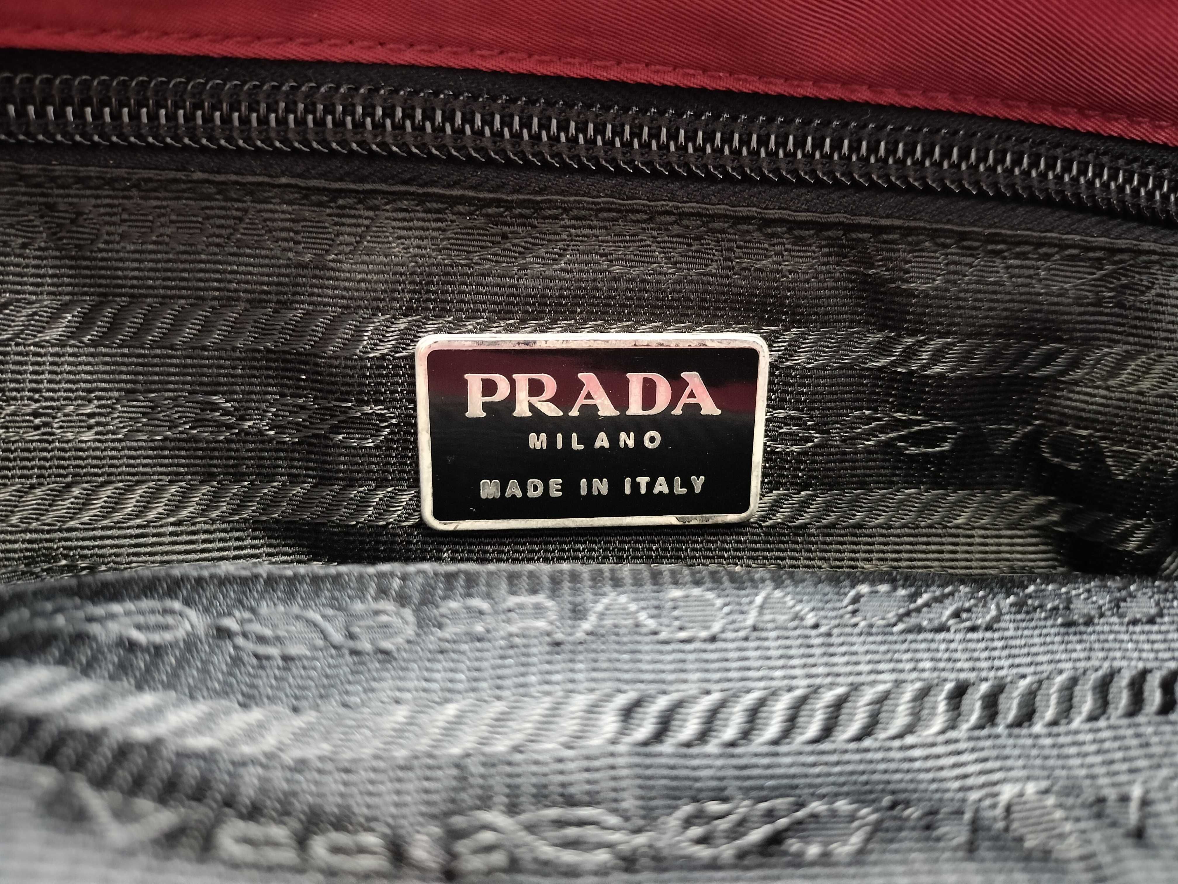 Nylon Handbag, Red — view 10