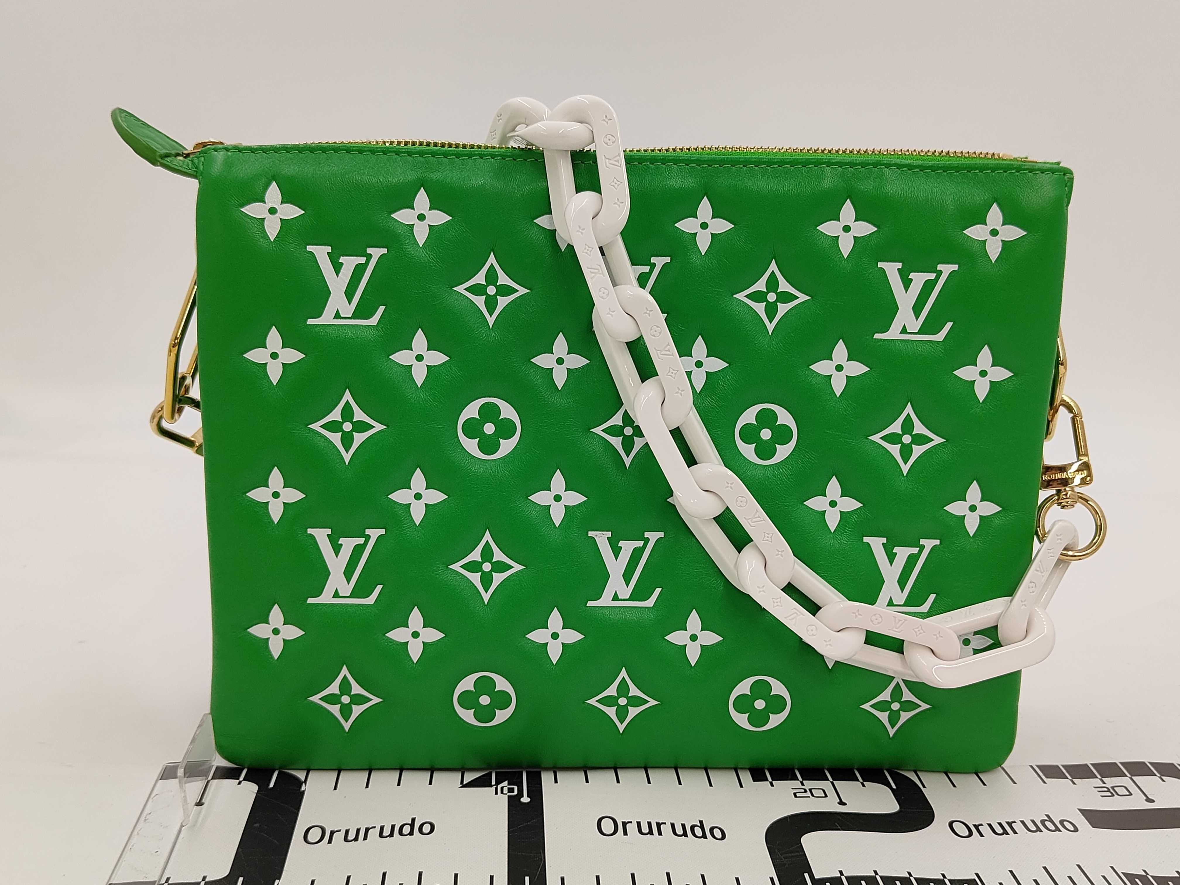 Monogram Embossed Chain Shoulder Bag Coussin AM Green M20760 Shoulder Bag — view 2