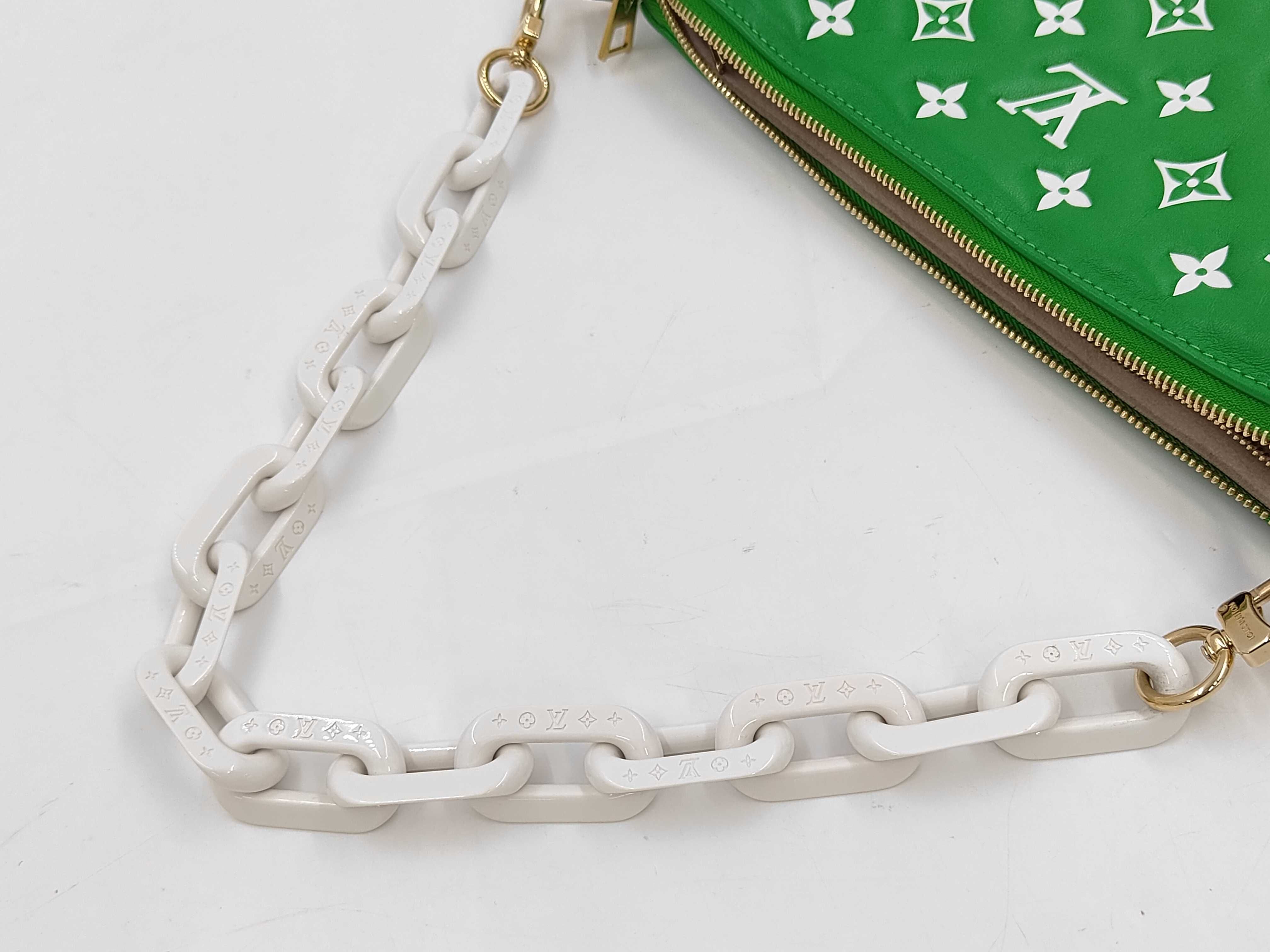 Monogram Embossed Chain Shoulder Bag Coussin AM Green M20760 Shoulder Bag — view 5