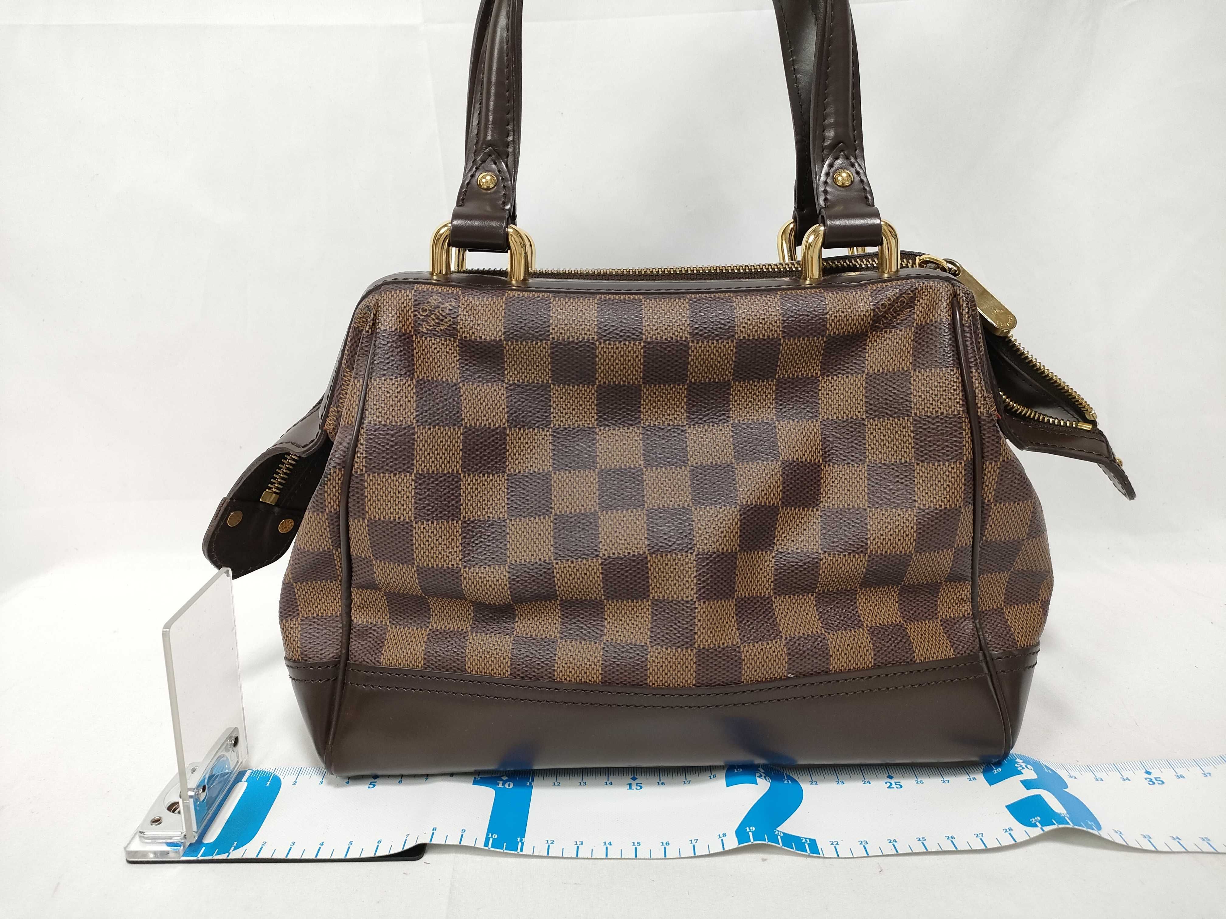 Damier ID- Knightsbridge N51201 25 Canvas Brown Handbag GHW VI2048 — view 2