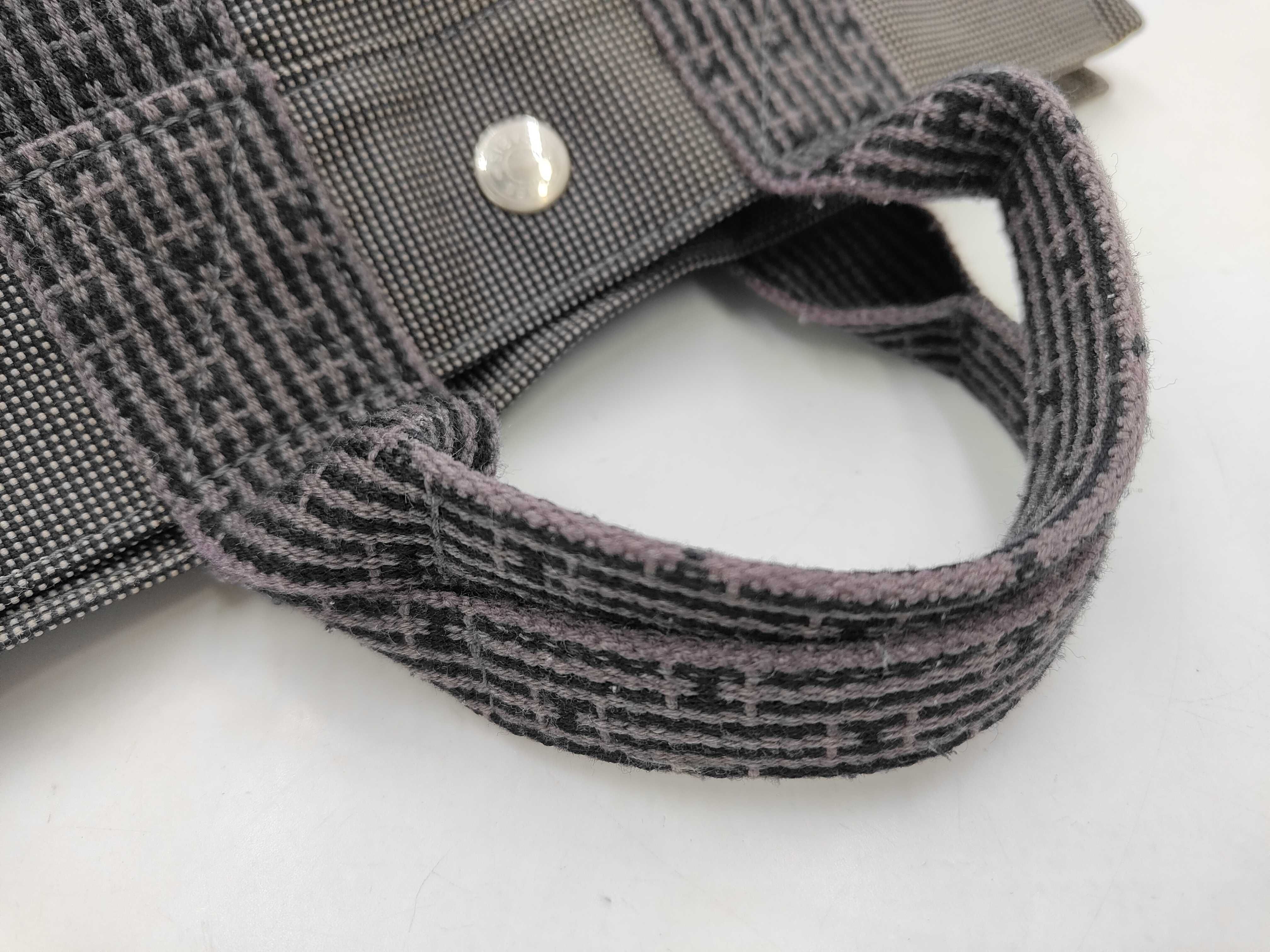 Herbag Hermes Her Tote PM Canvas Silver Hardware Gray Handbag — view 4