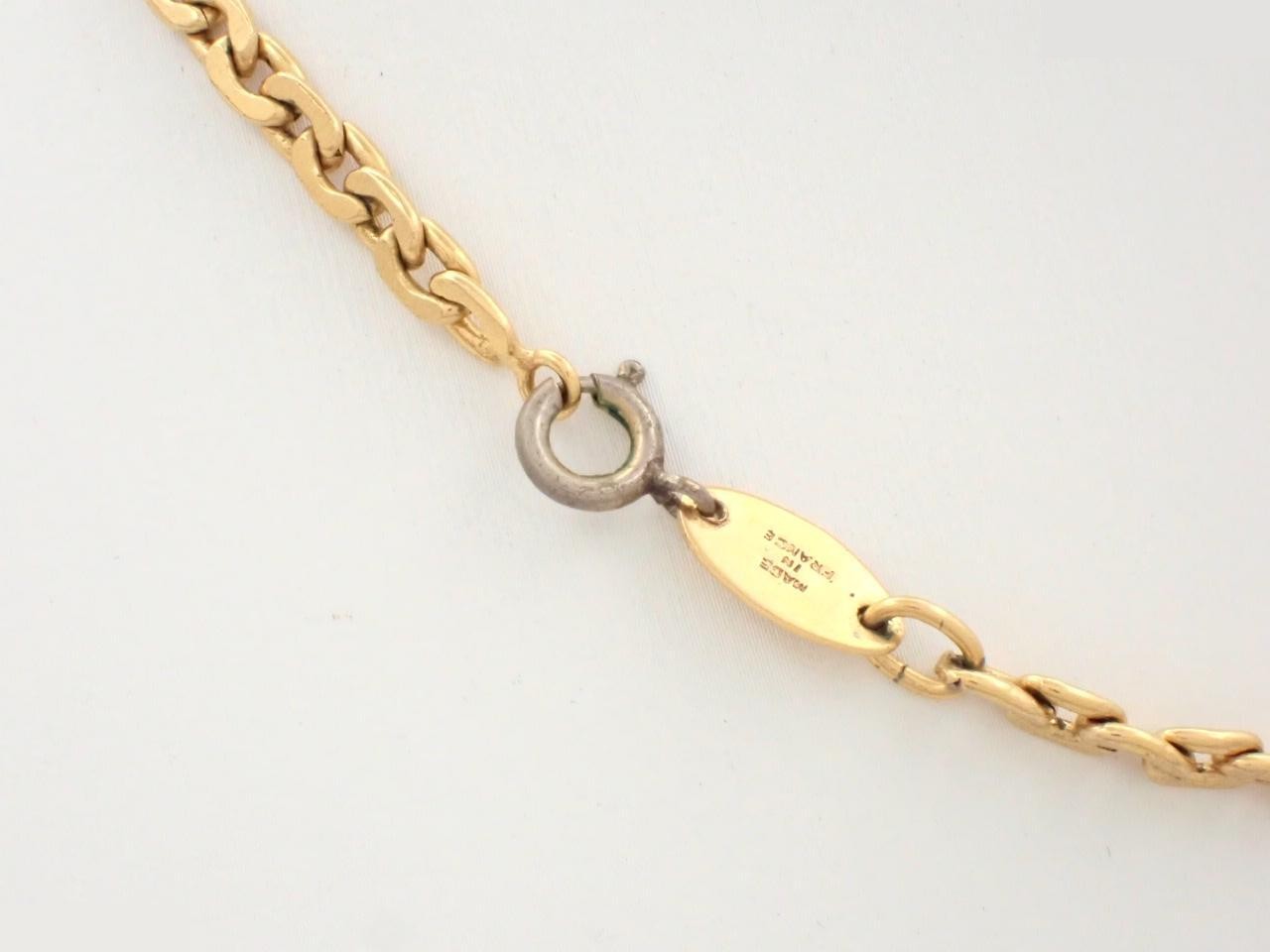 Necklace, Circle design, Coco Mark, Gold, Chain approx. 40cm — view 2