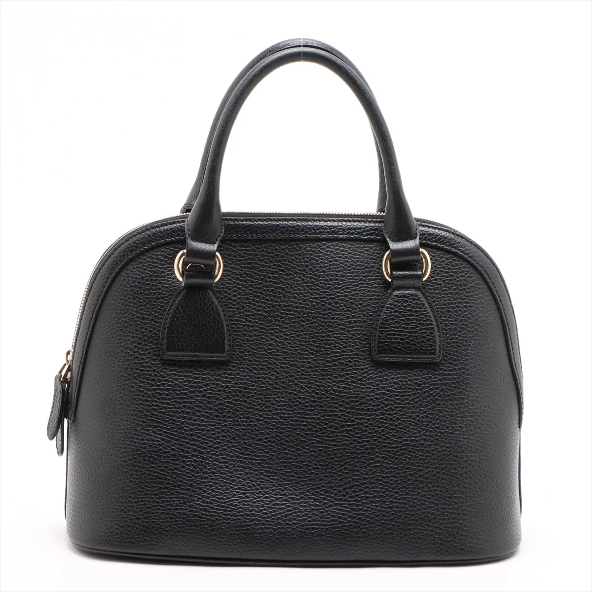 Interlocking G Leather Handbag Black 449662 Outlet — view 2