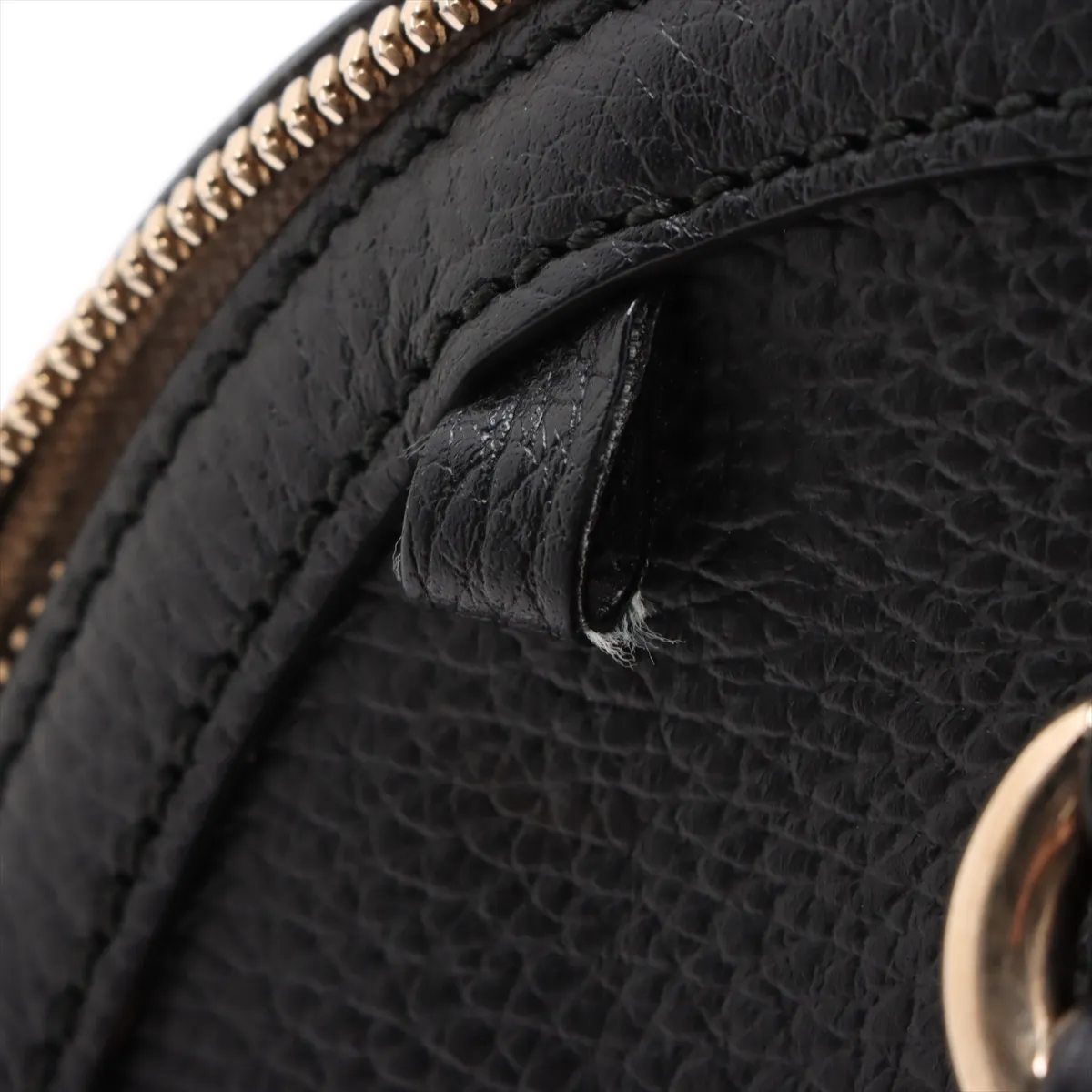 Interlocking G Leather Handbag Black 449662 Outlet — view 12