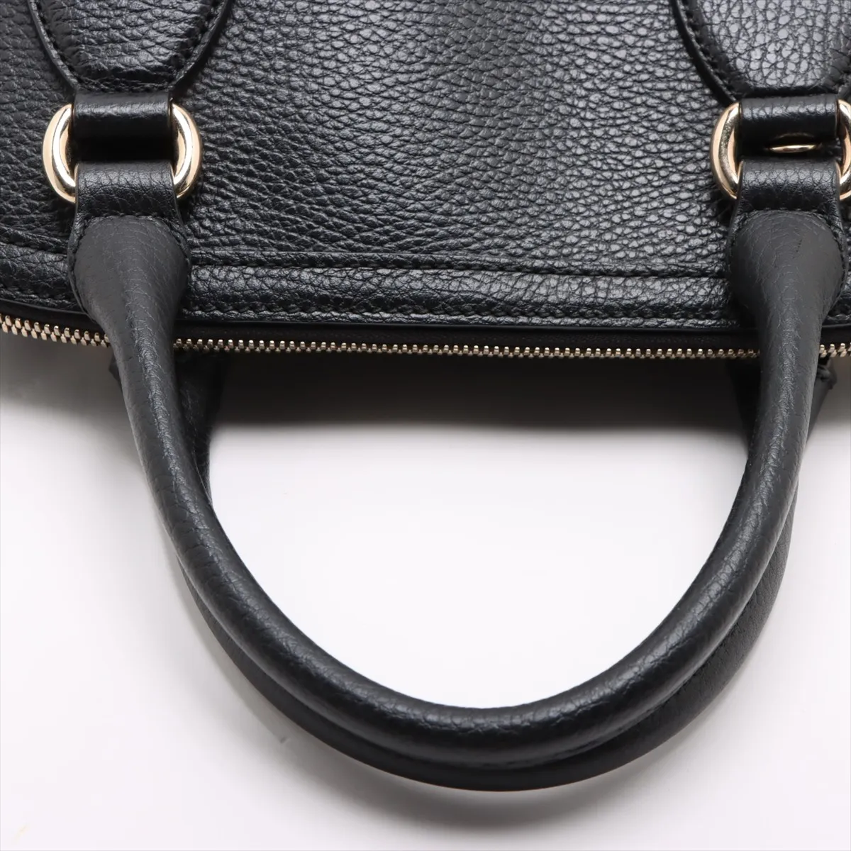 Interlocking G Leather Handbag Black 449662 Outlet — view 5