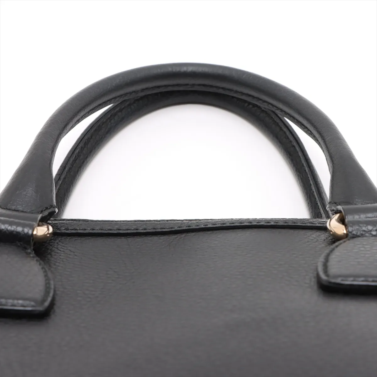 Interlocking G Leather Handbag Black 449662 Outlet — view 6