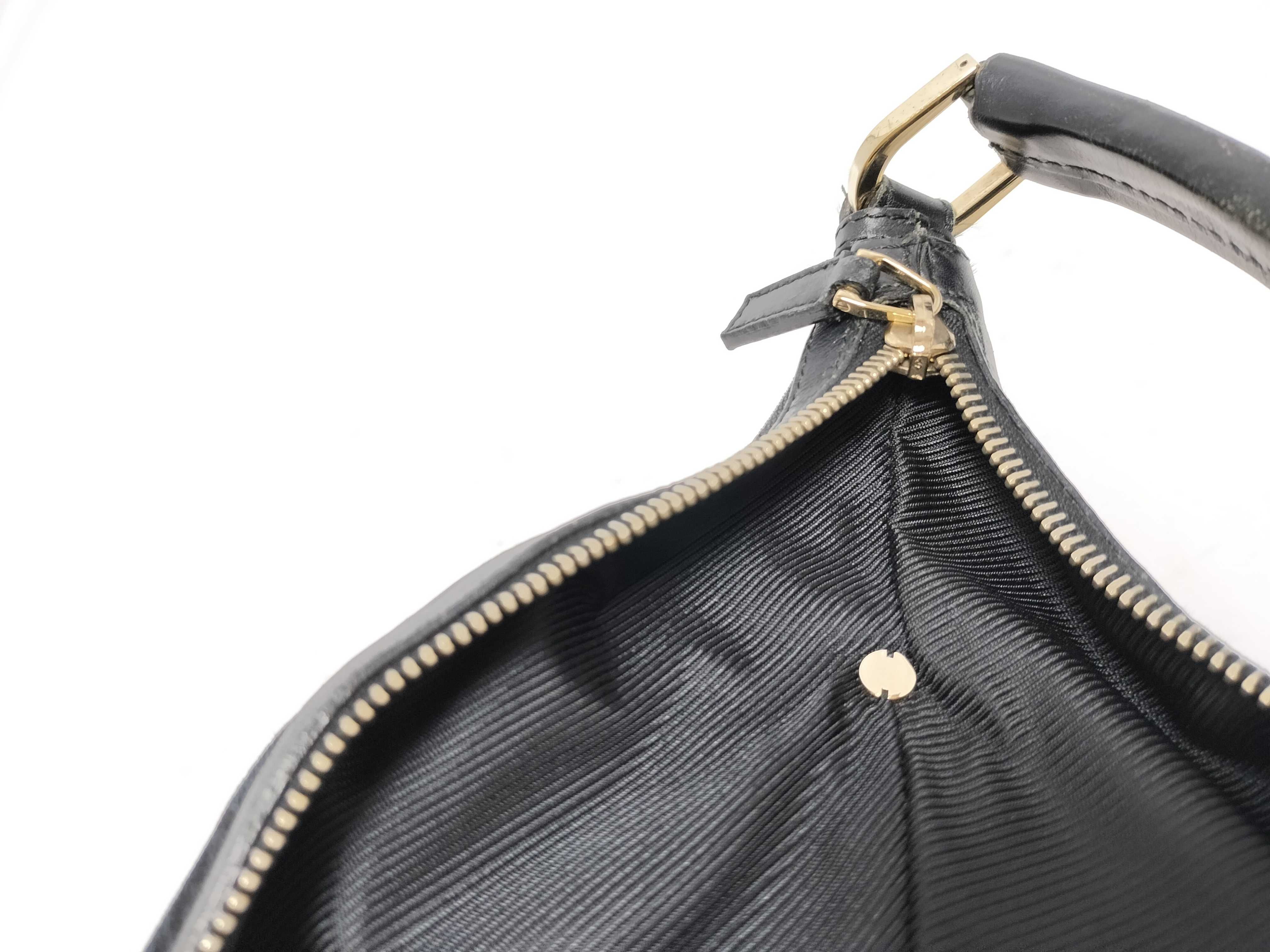GG Canvas One-Shoulder Bag 001・4288 GG Canvas x Leather Black Shoulder Bag — view 11