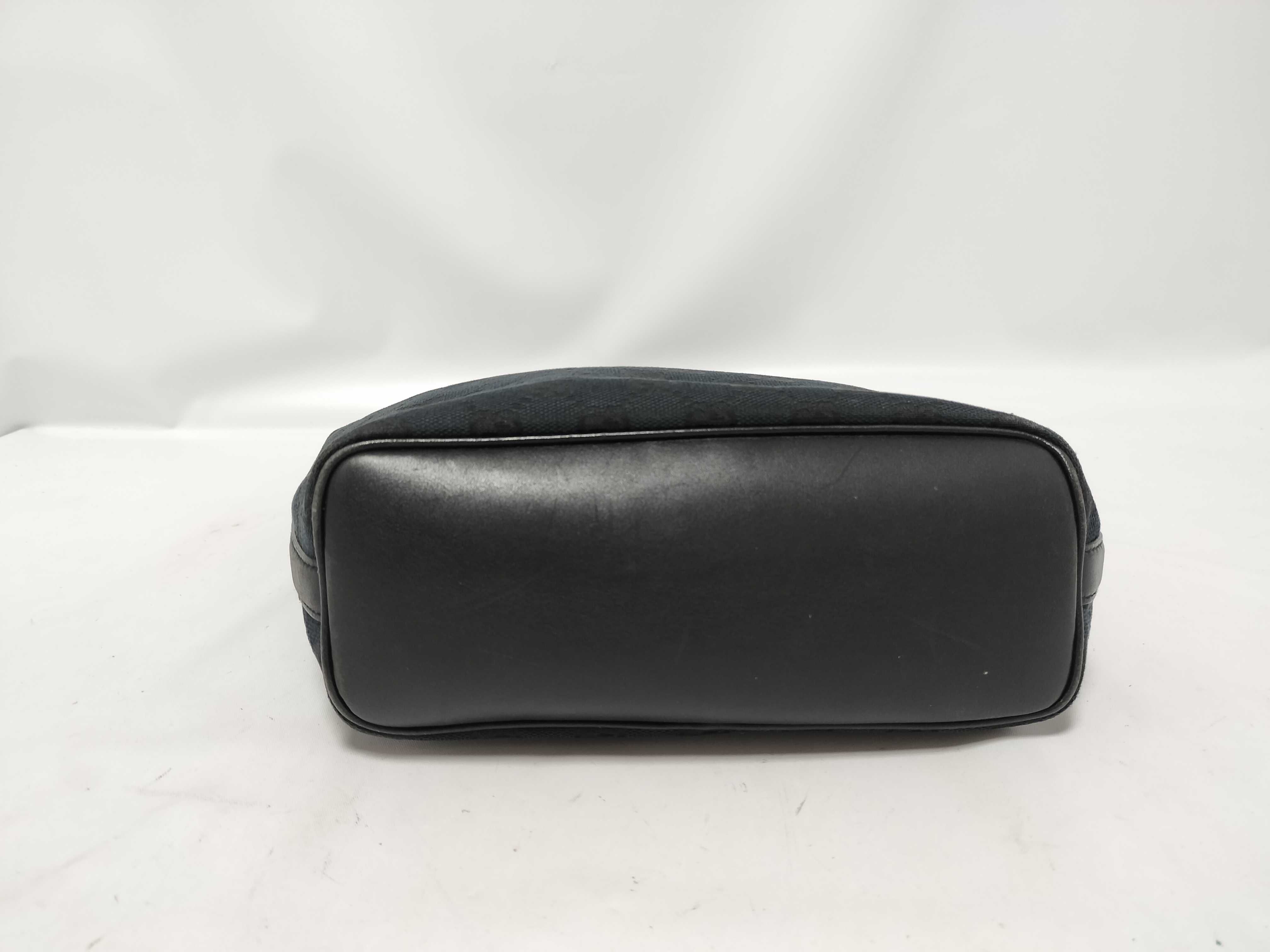 GG Canvas One-Shoulder Bag 001・4288 GG Canvas x Leather Black Shoulder Bag — view 7