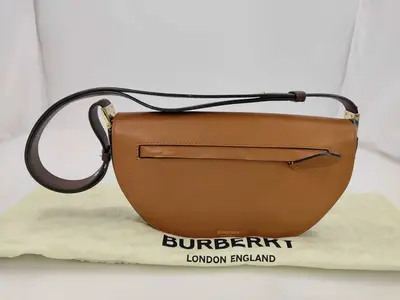 BAG LONDON HALF-MOON OLYMPIA SHOULDER CROSSBODY LEATHER Shoulder Bag